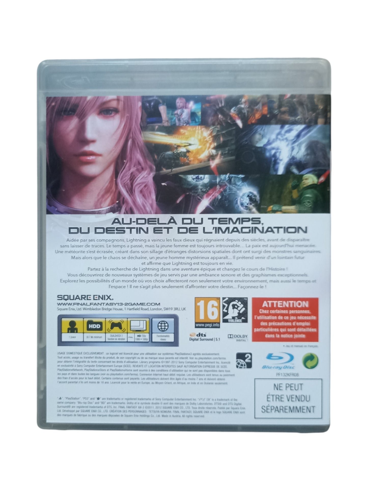 Final Fantasy XIII-2 – PlayStation 3 (complet en boîte avec notice)