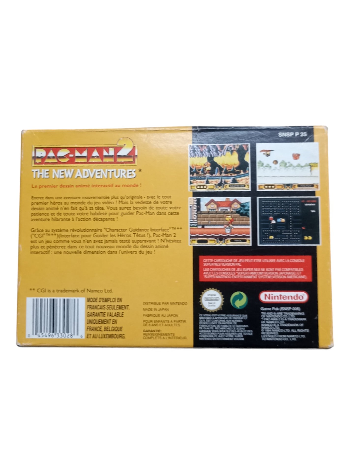 Pac-Man 2: The New Adventures SNES – Complet en boîte avec notice
