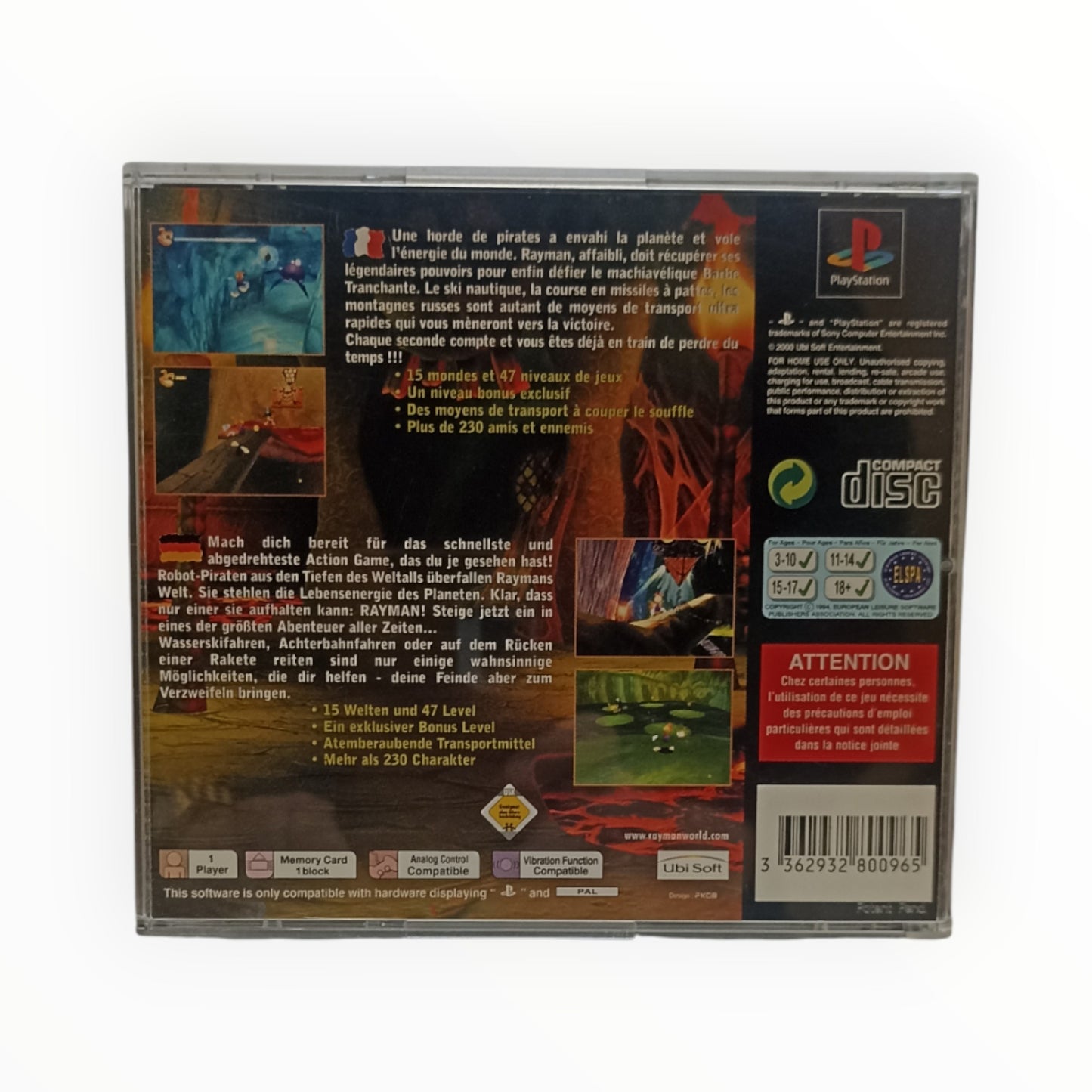 Rayman 2: The Great Escape – PlayStation 1 – Complet avec Notice