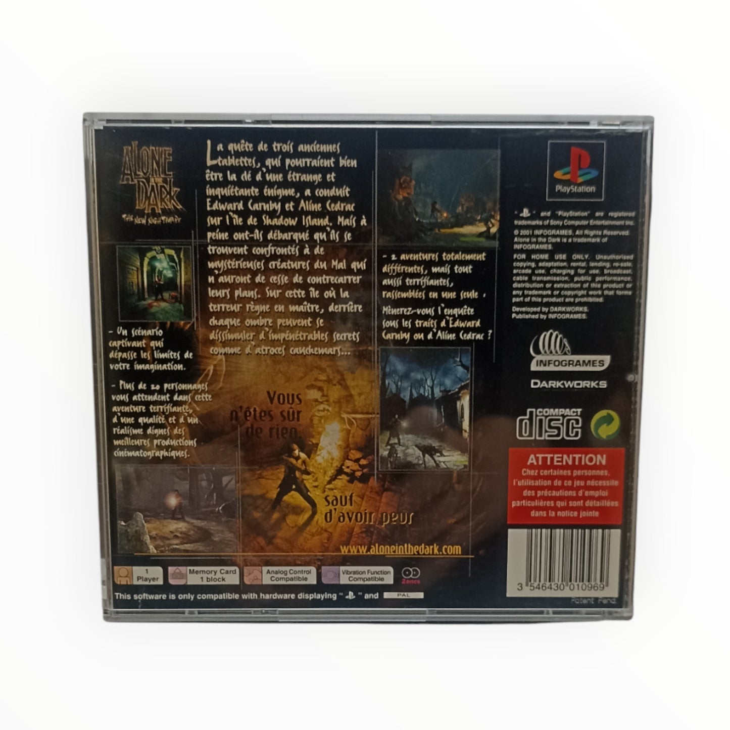 Alone in the Dark: The New Nightmare – PlayStation 1 – Complet