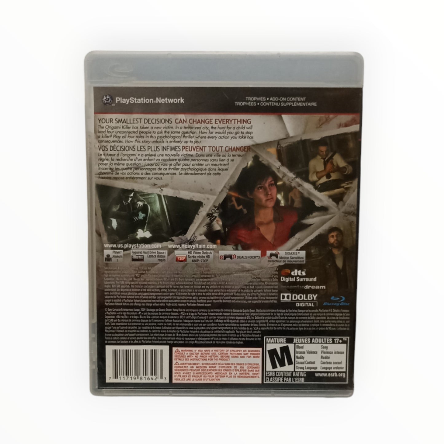 Heavy Rain – PlayStation 3 (PS3) – Complet