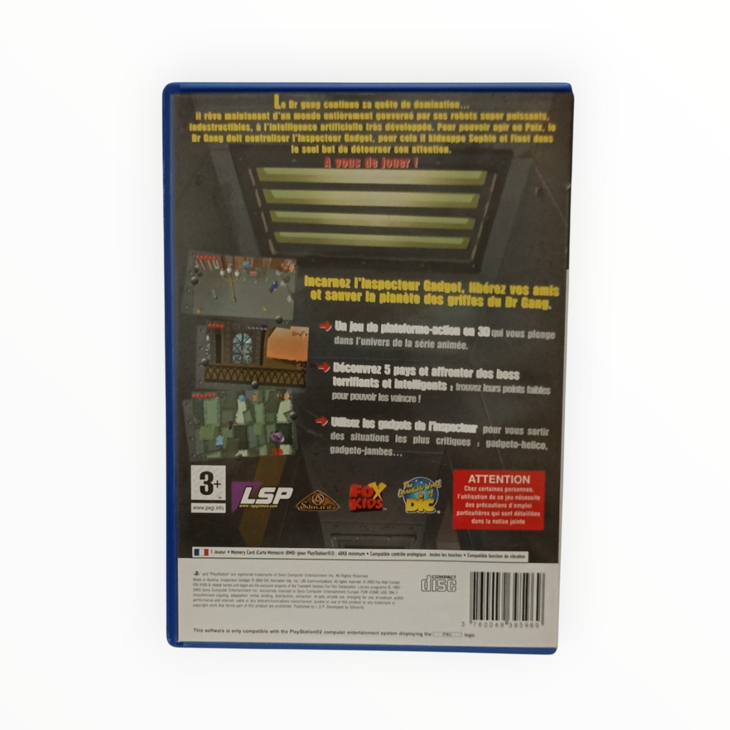 Inspecteur Gadget : L’Invasion des Robots MAD – PlayStation 2 (PS2) – Complet