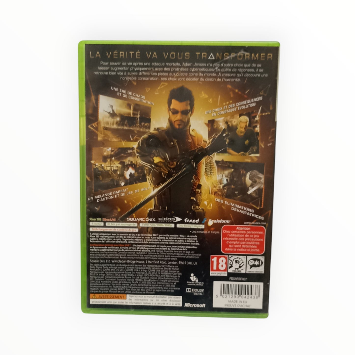 Deus Ex : Human Revolution – Xbox 360 – Complet
