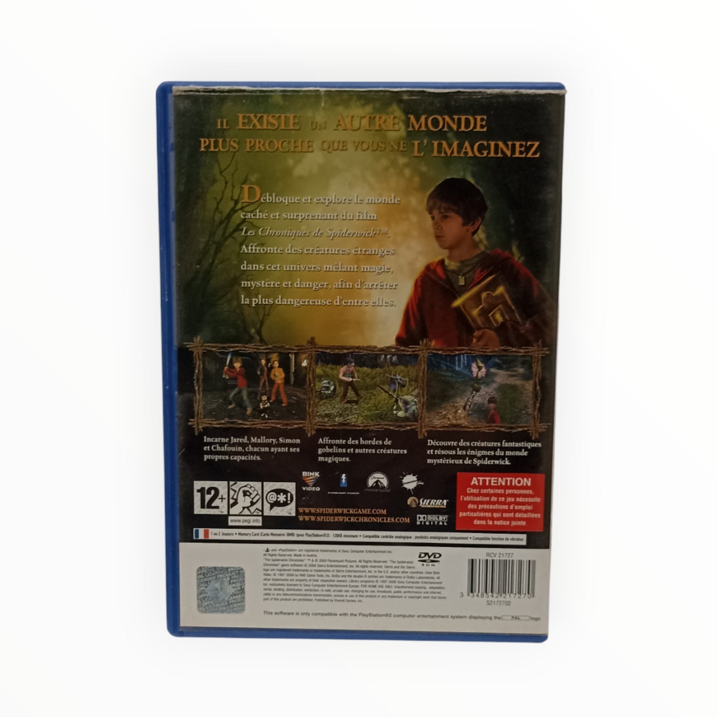 Les Chroniques de Spiderwick – PlayStation 2 – Complet