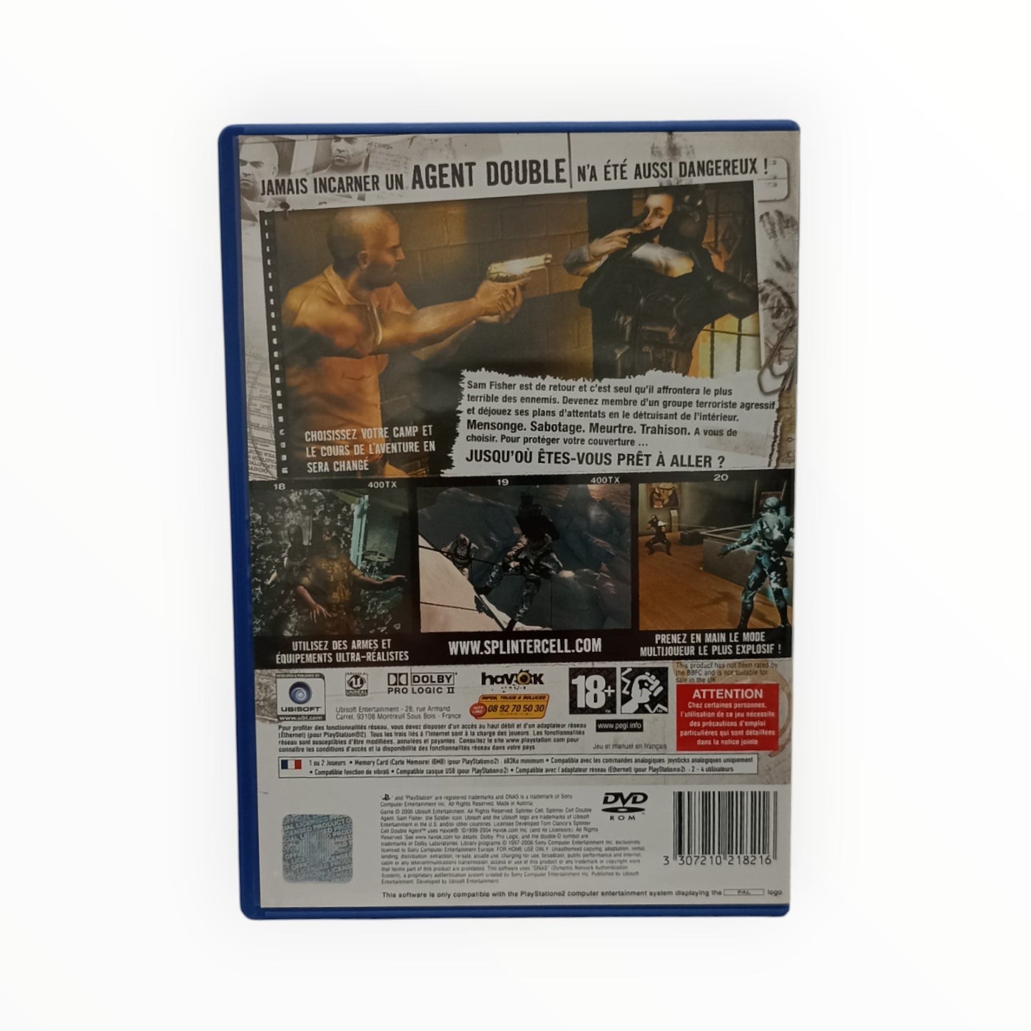 Tom Clancy’s Splinter Cell: Double Agent – PlayStation 2 (complet)