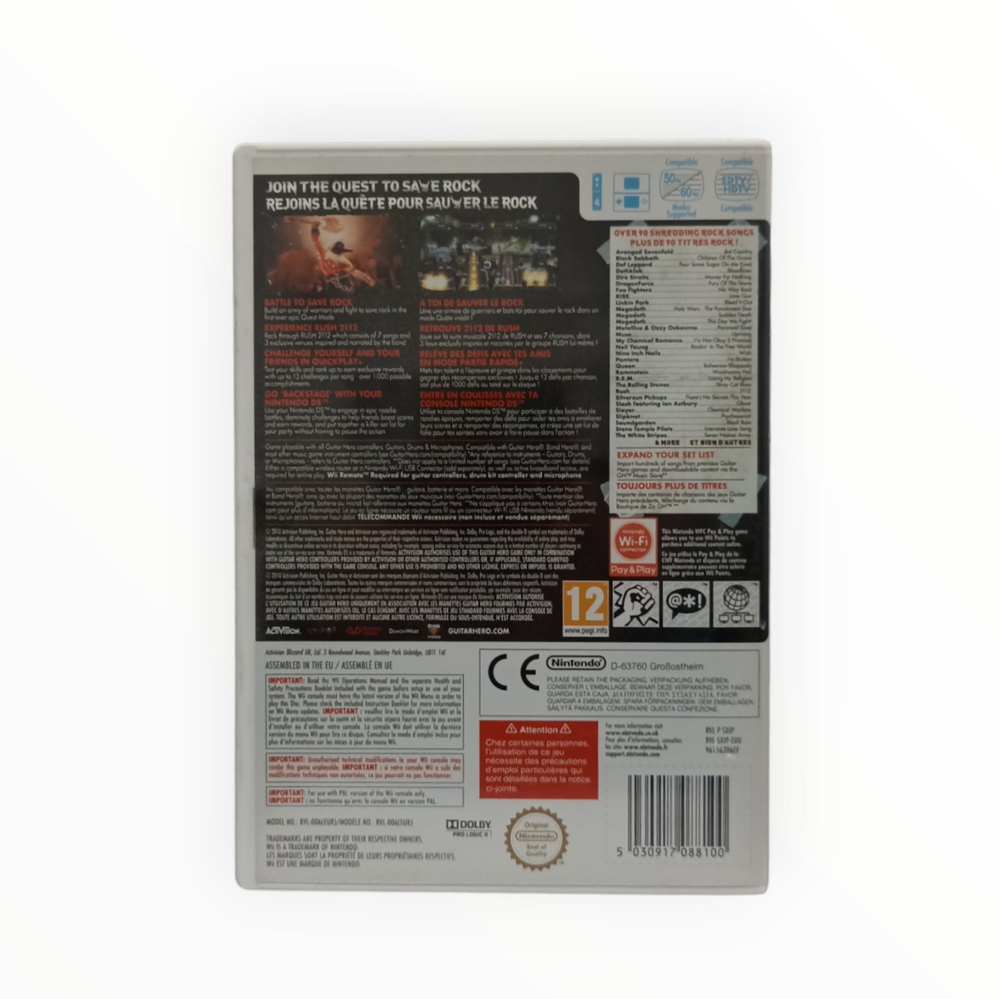 Guitar Hero: Warriors of Rock – Nintendo Wii (complet)