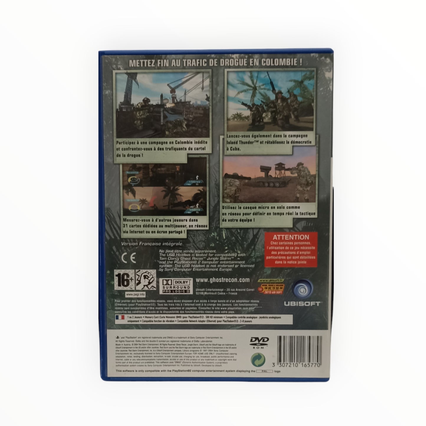 Tom Clancy’s Ghost Recon: Jungle Storm – PS2 (sans notice)