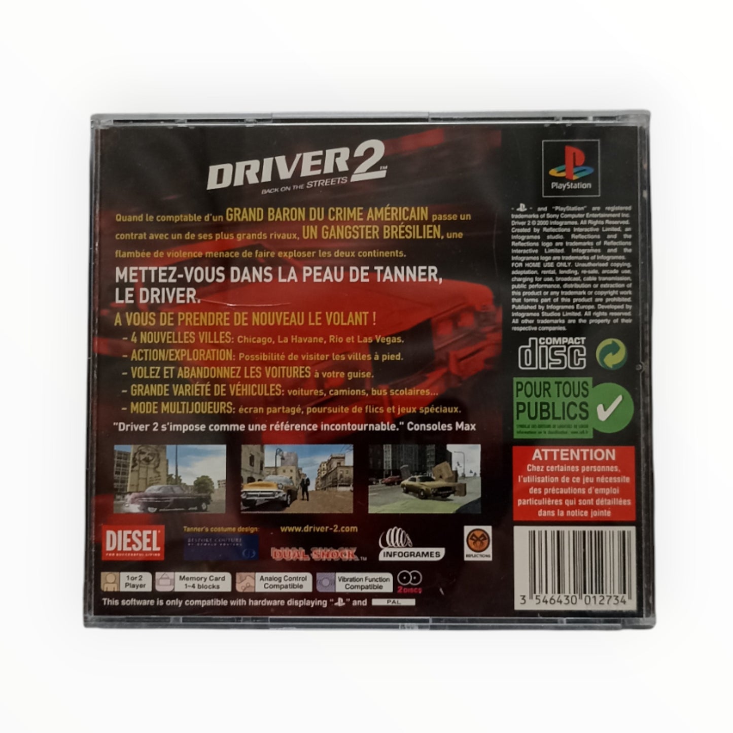Driver 2 – PlayStation 1 (Complet)