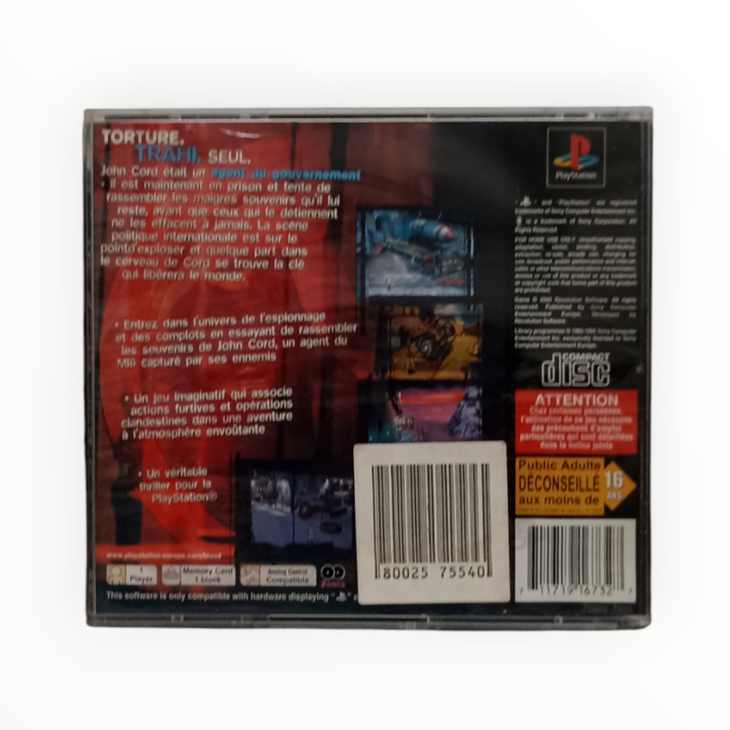 De Sang Froid – PlayStation 1 (Complet)