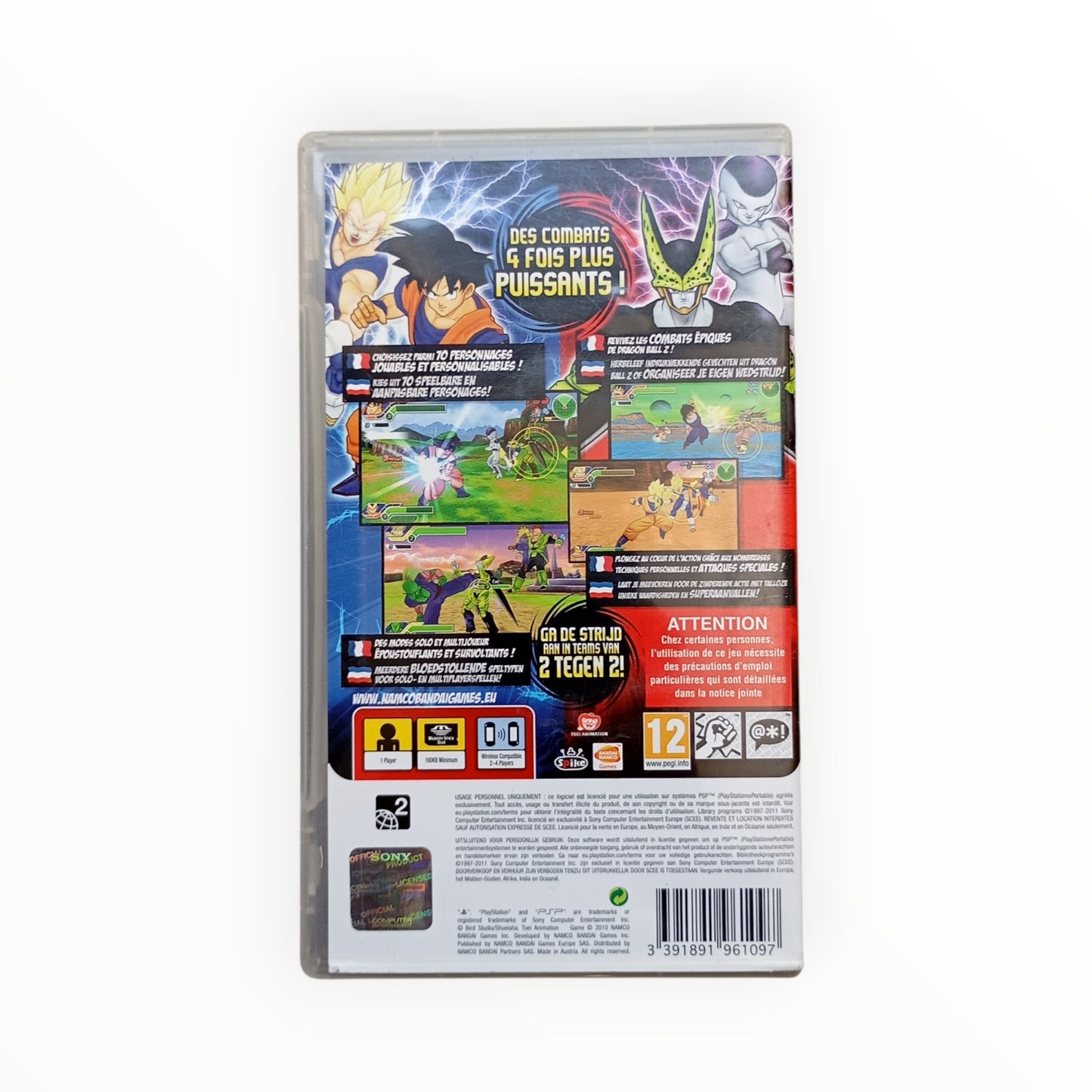 Dragon Ball Z: Tenkaichi Tag Team – PSP Essentials (Sans notice)