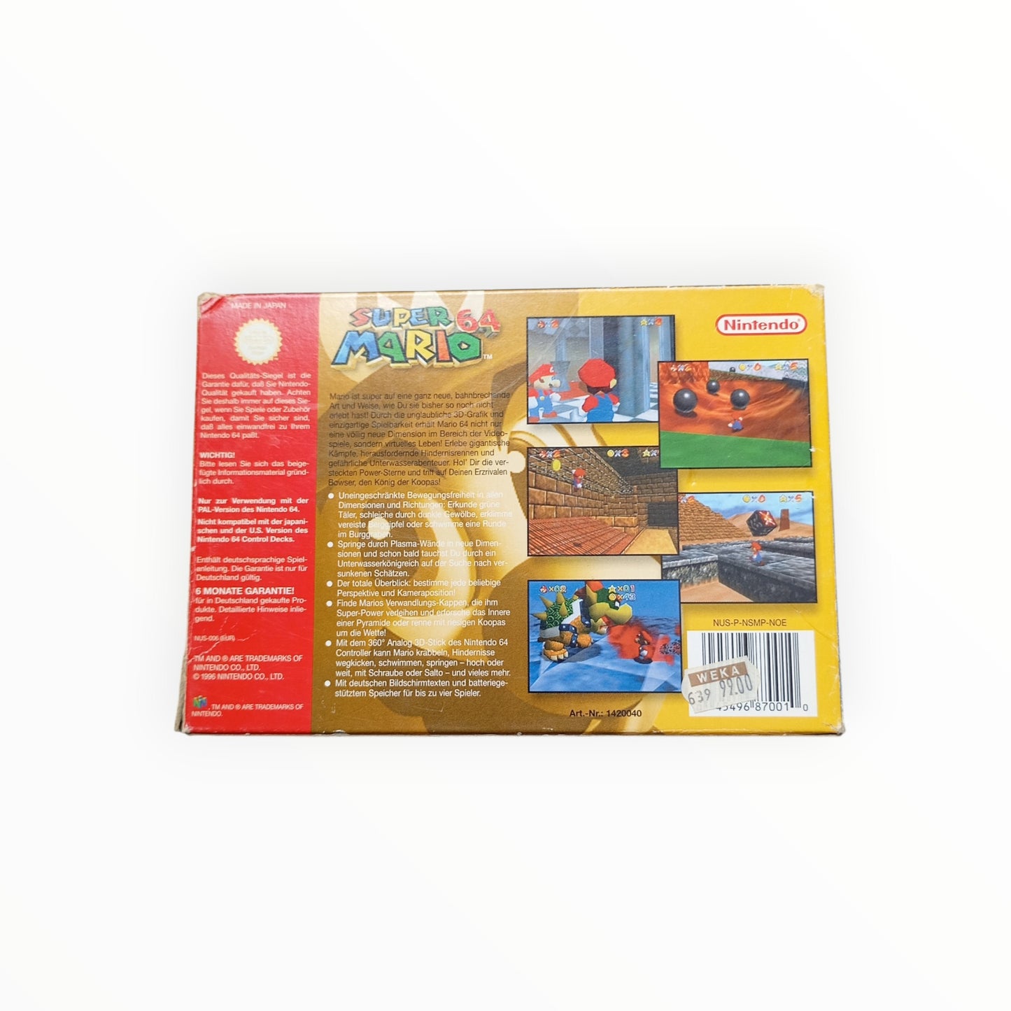 Super Mario 64 – Nintendo 64 (complet) UKV