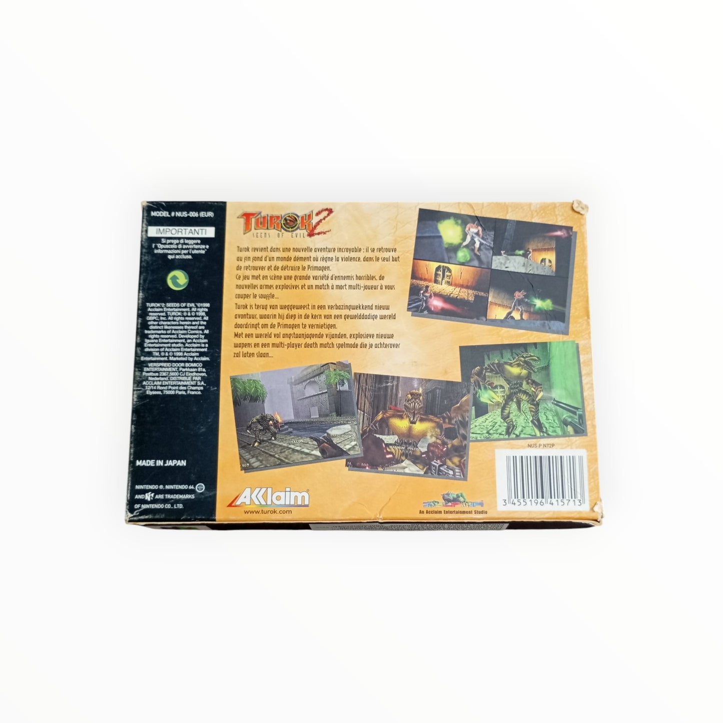 Turok 2: Seeds of Evil – Nintendo 64 (complet)