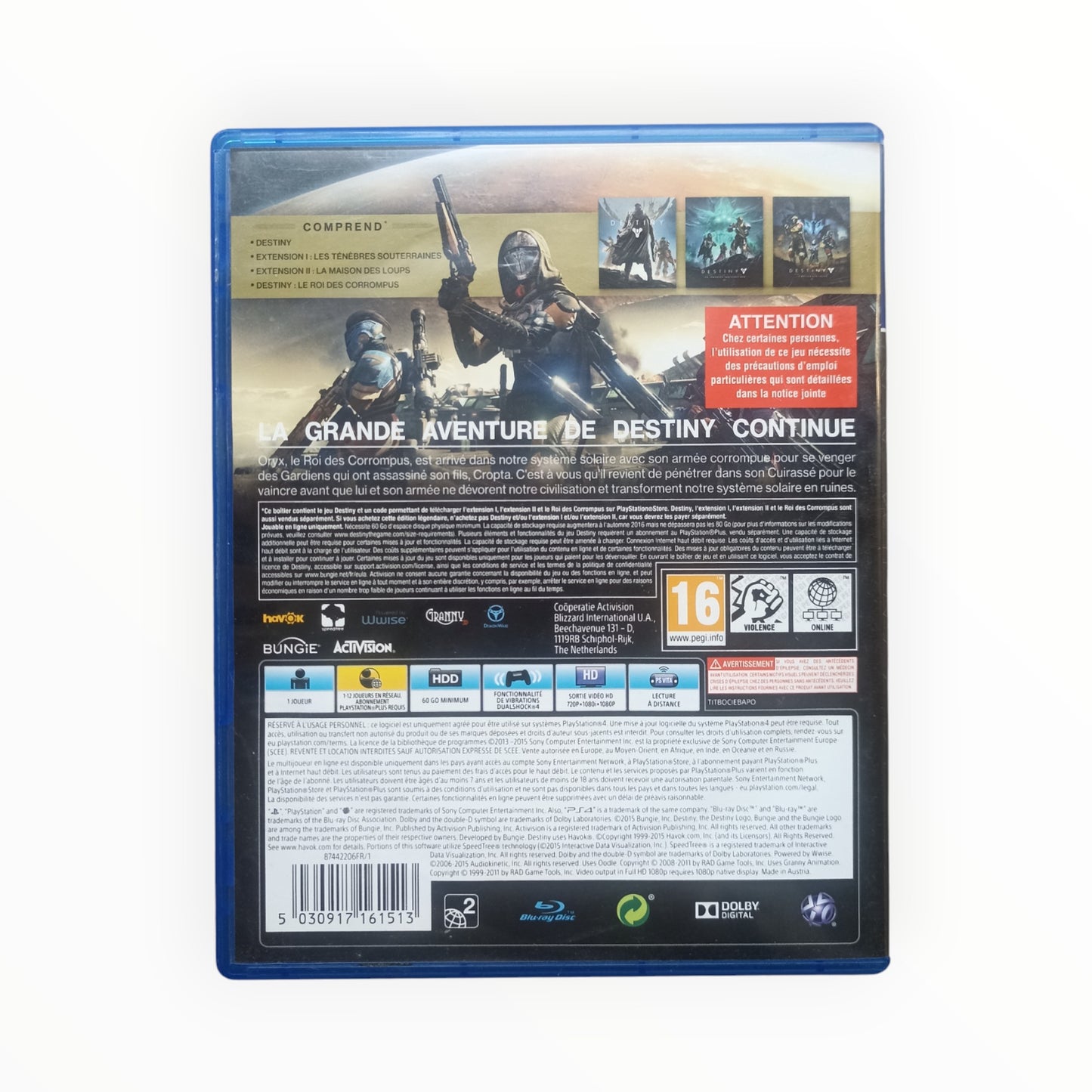 Destiny : Le Roi des Corrompus – Édition Légendaire