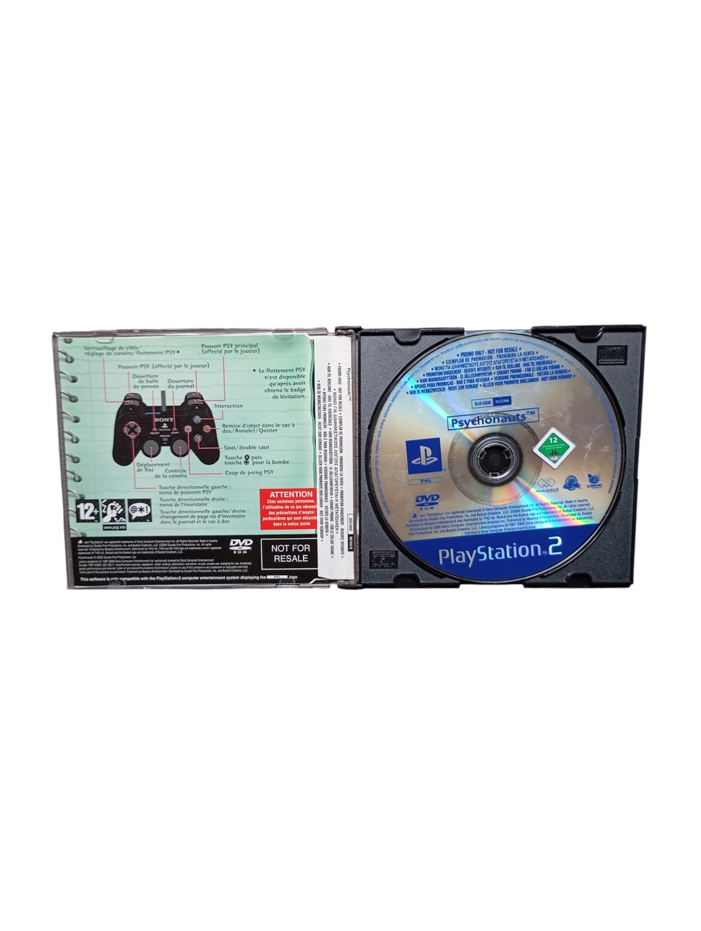 jeu Psychonauts – PlayStation 2 (PAL)
