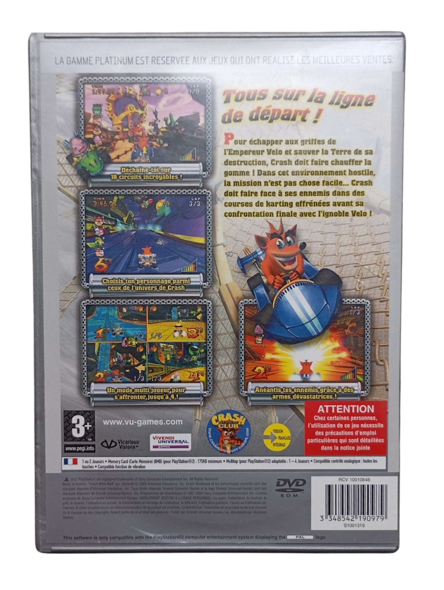 Crash Nitro Kart Playstation 2 (PS2)
