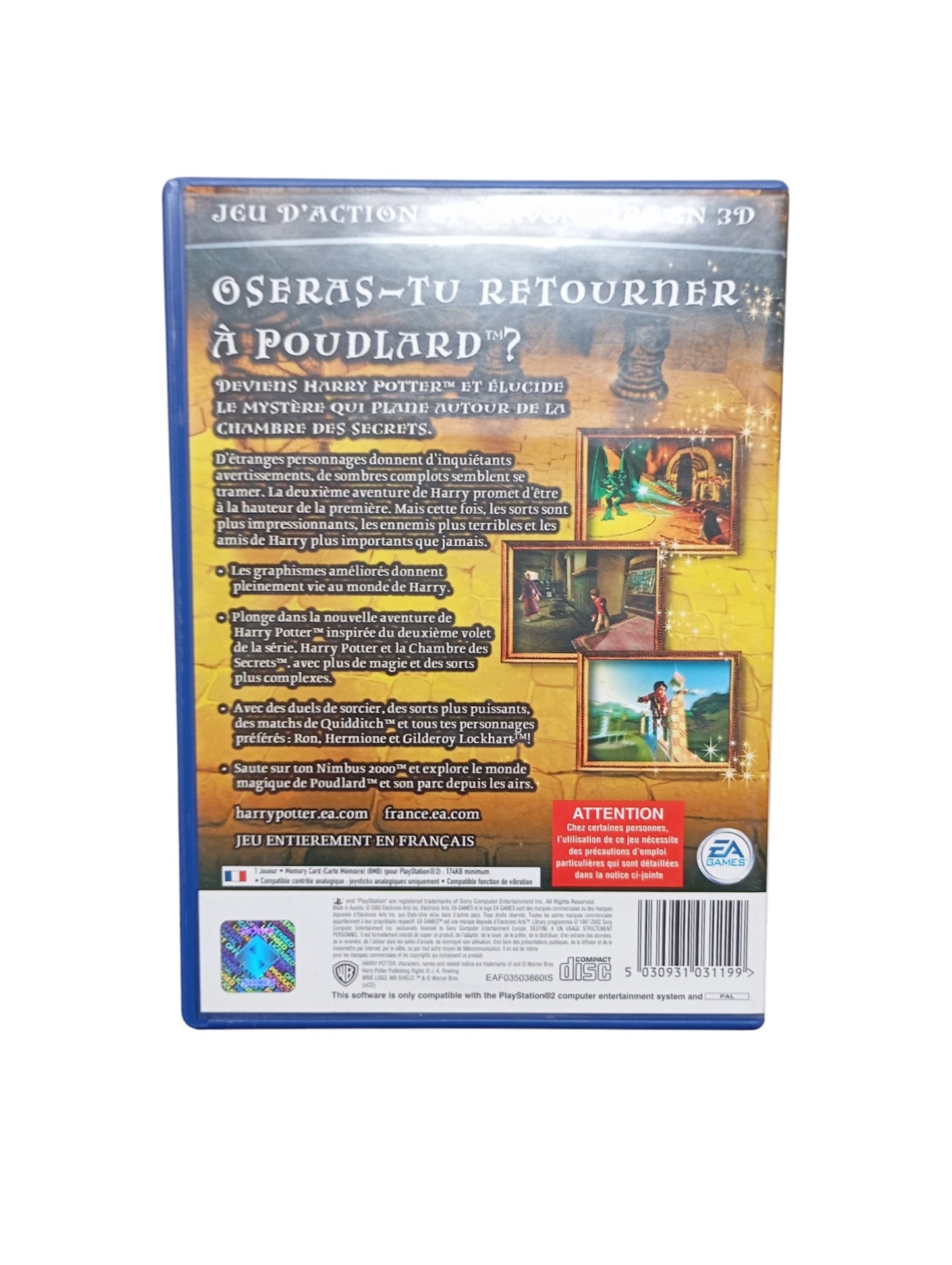 Harry Potter et la Chambre des Secrets Playstation 2 (PS2)