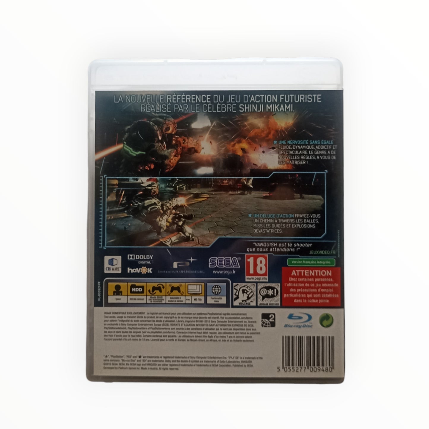 Vanquish – PlayStation 3 (PS3) – Complet