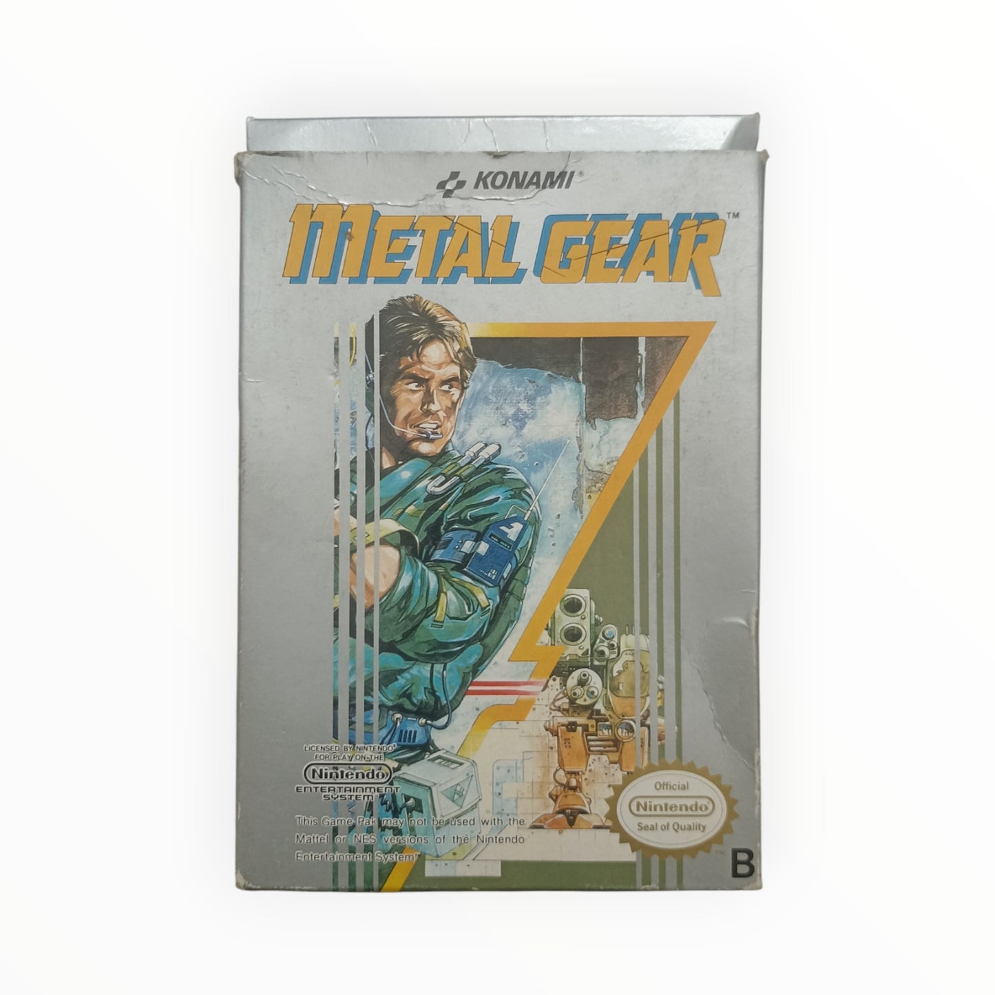 metal gears NES boite seule (UK)
