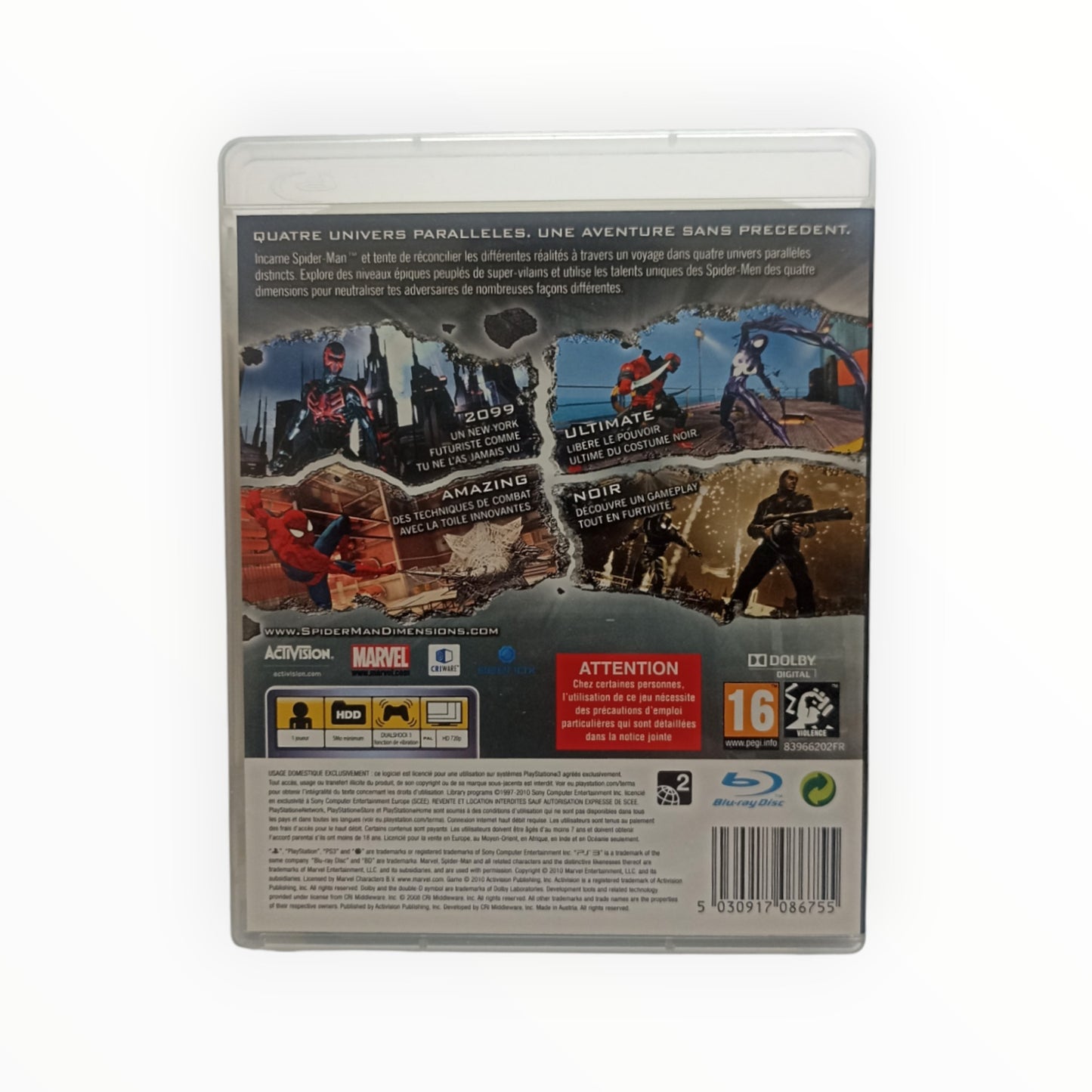 Spider-Man: Dimensions Playstation 3 (PS3)