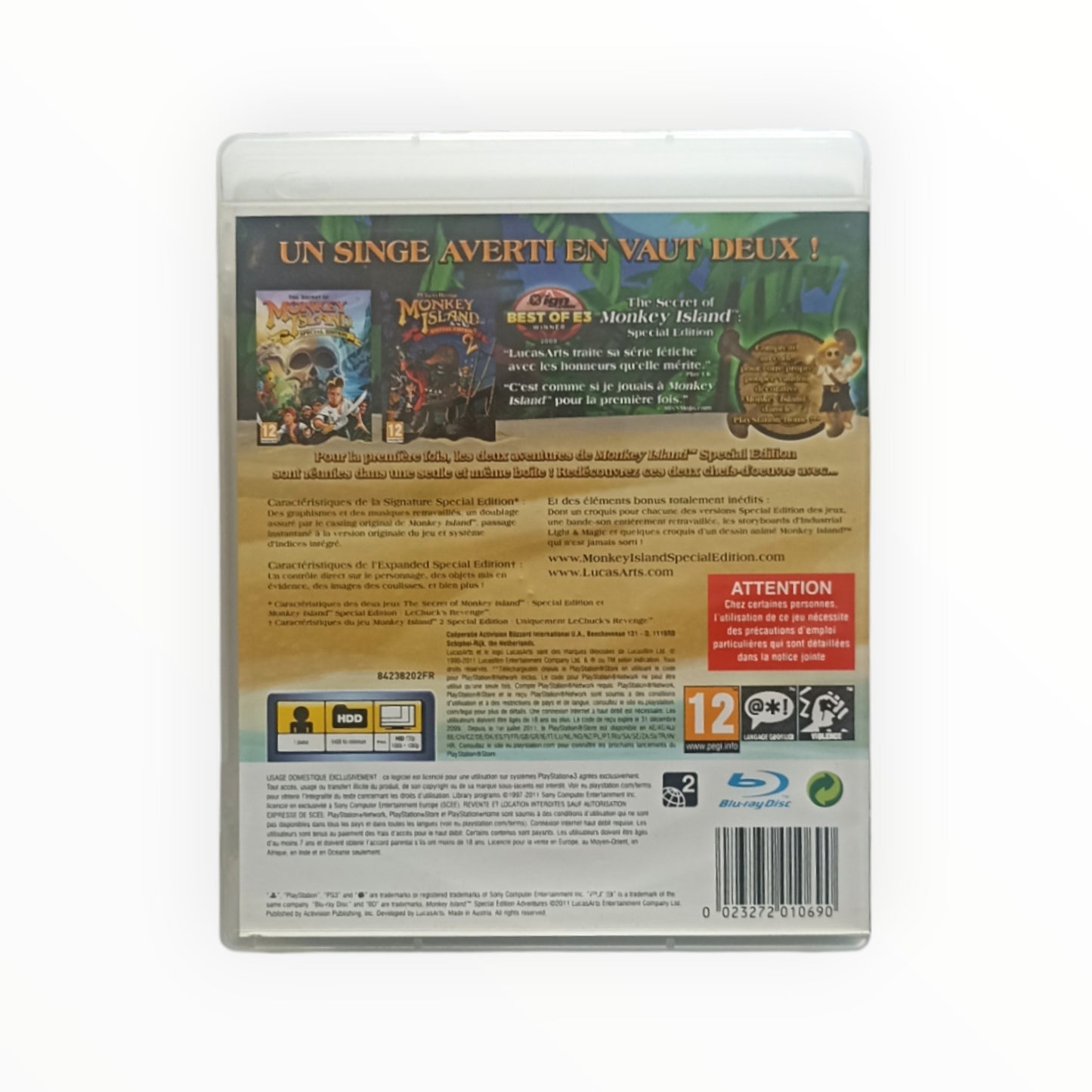 Monkey Island – Edition Spéciale Collection  Playstation 3 (PS3)