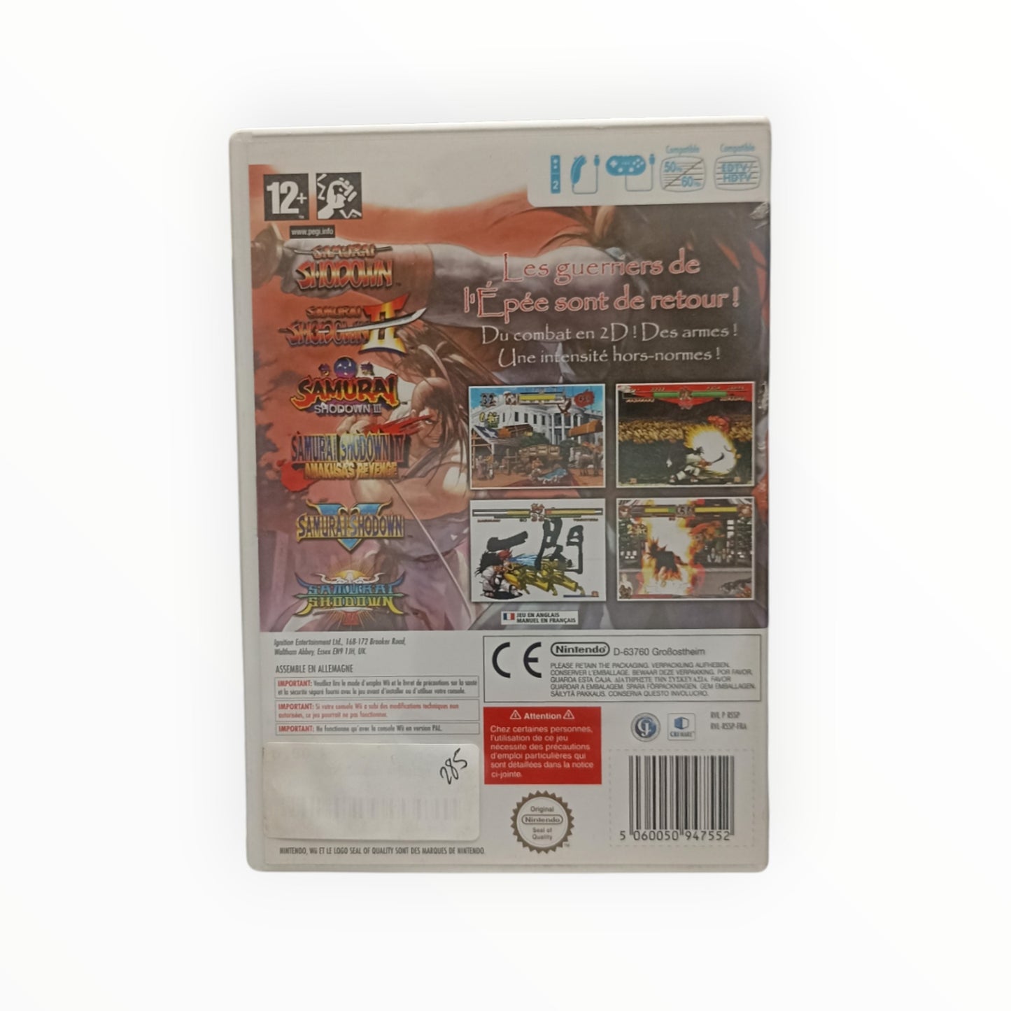 Samurai Shodown Anthology WII