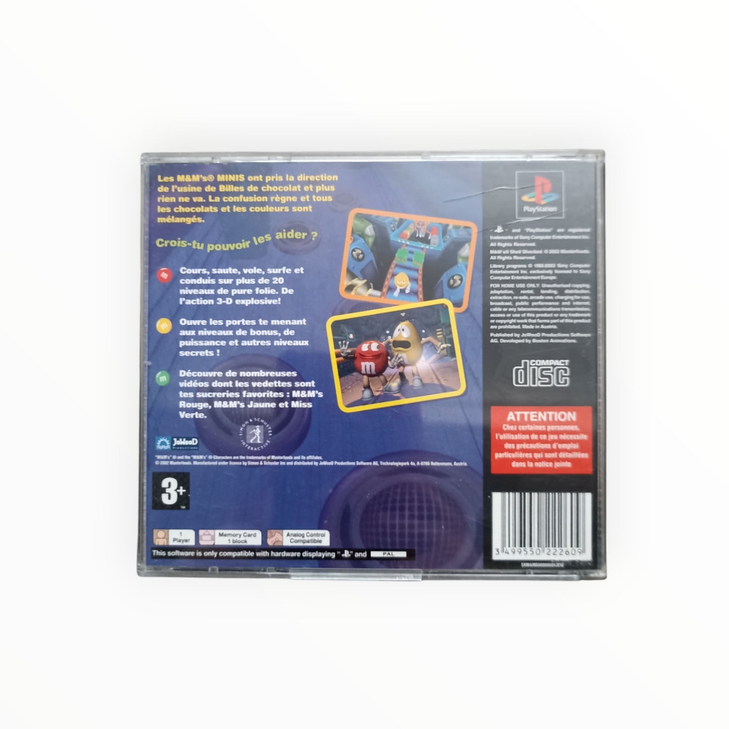 M&M’s Shell Shocked Playstation 1 (PS1)