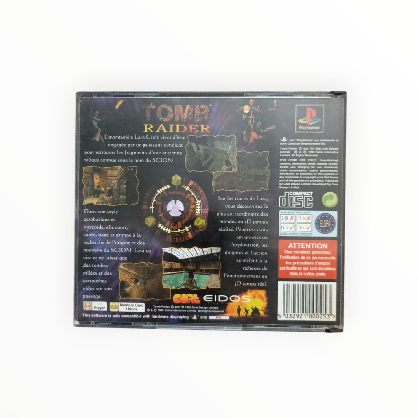 Tomb Raider (Big Box) Playstation 1 (PS1)