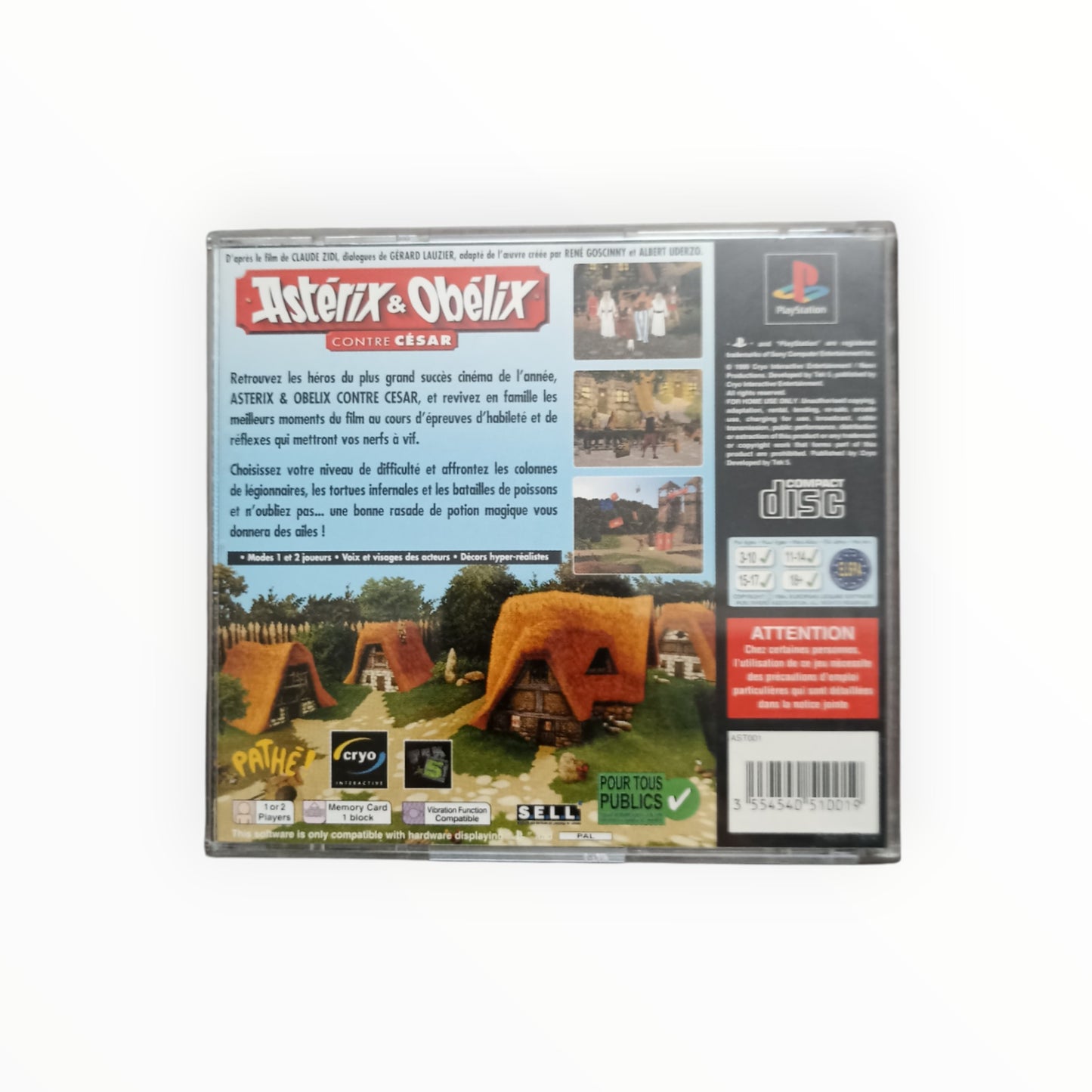 Astérix & Obélix contre César – PlayStation 1 complet