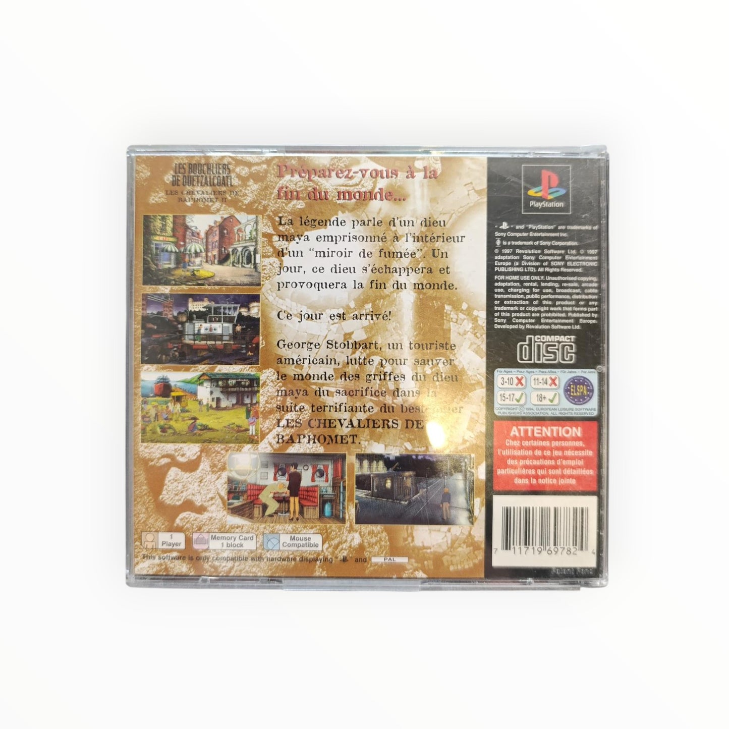 Les boucliers de quetzalcoalt Playstation 1 (PS1)