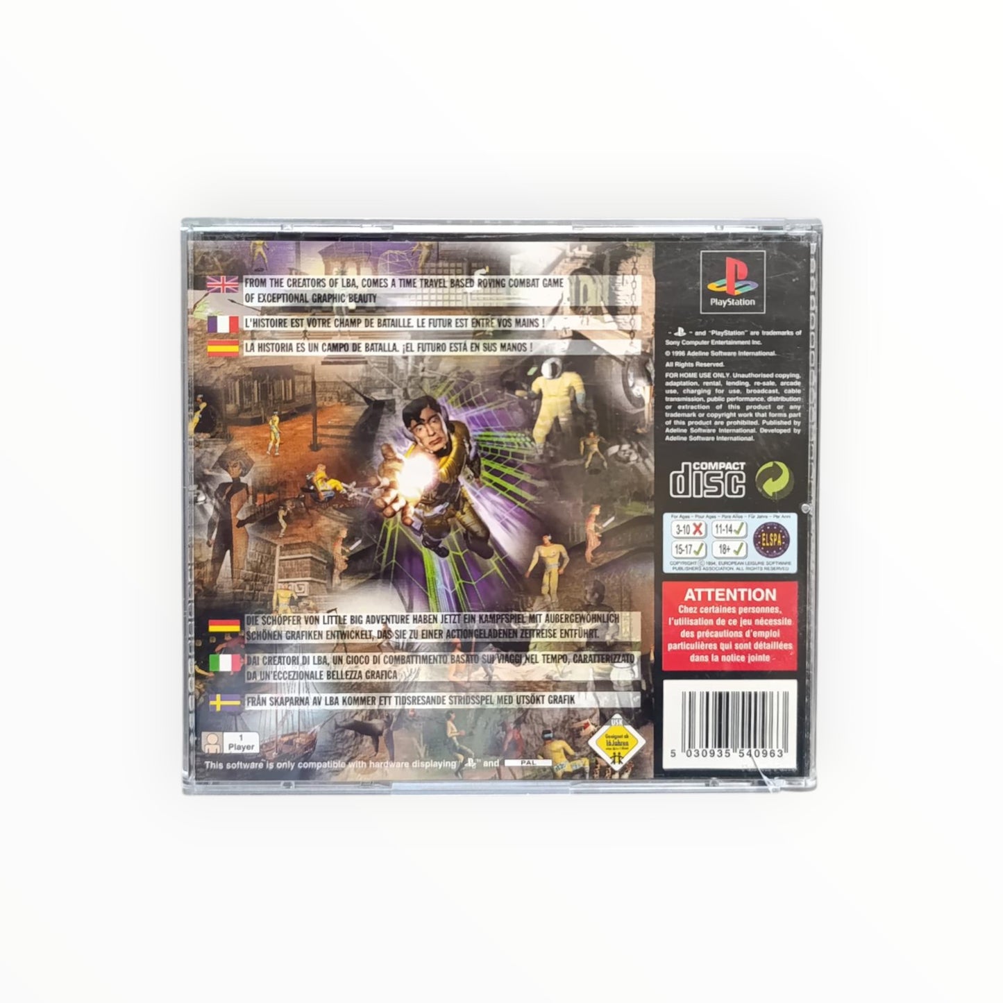 Time commando Playstation 1 (PS1)