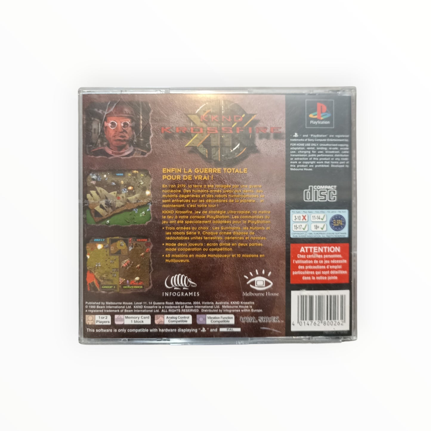 KKND KROSSFIRE playstation 1 (PS1)