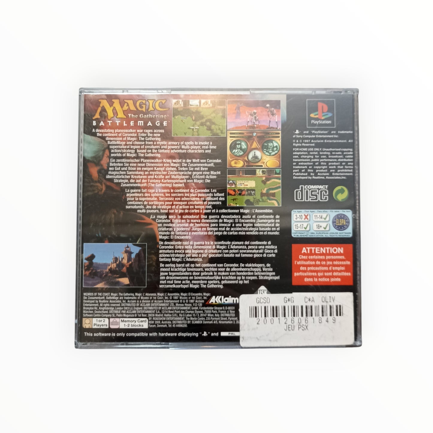 MAGIC THE GATHERING BATTLEMAGE playstation 1 (PS1)