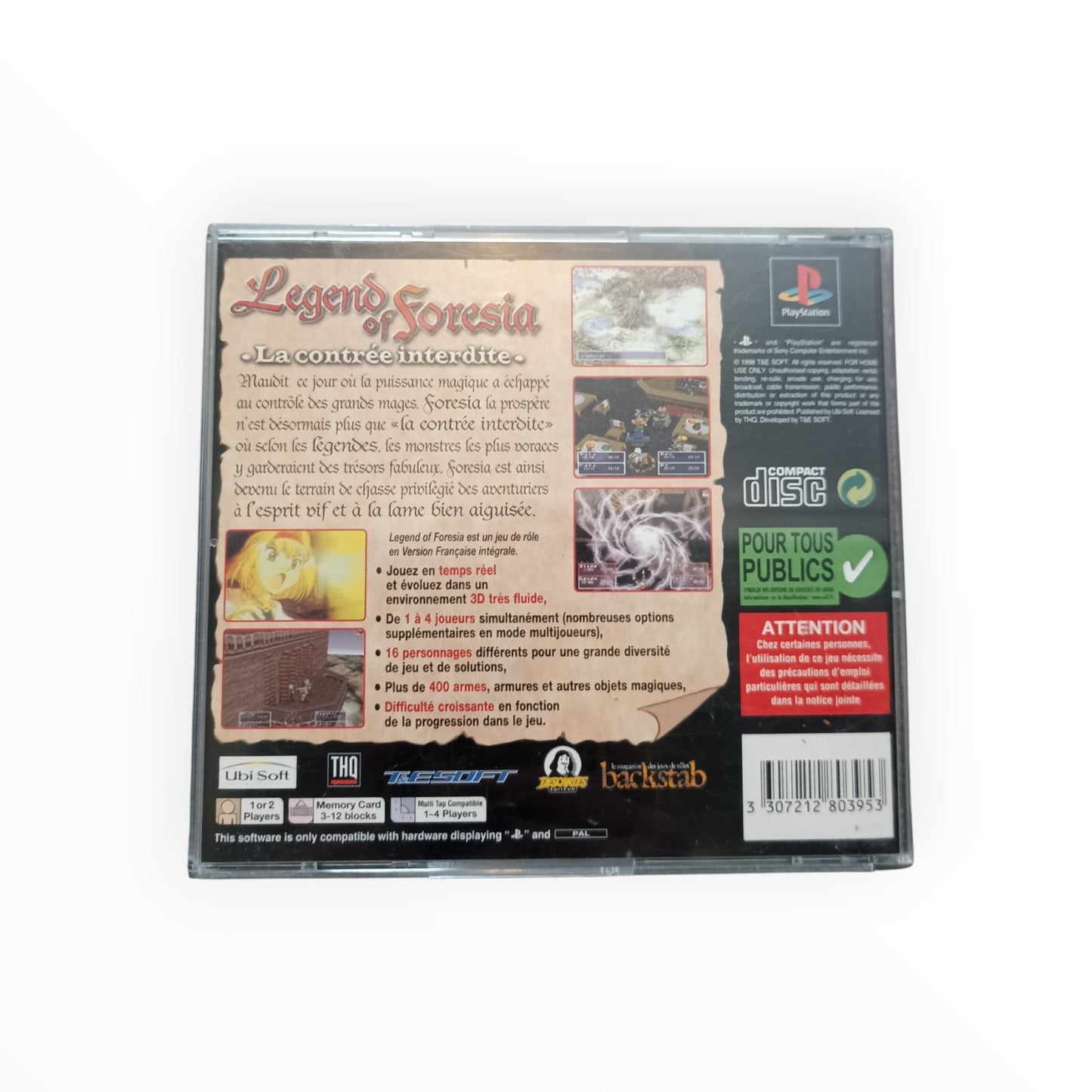 LEGEND OF FORESIA playstation 1 (PS1)