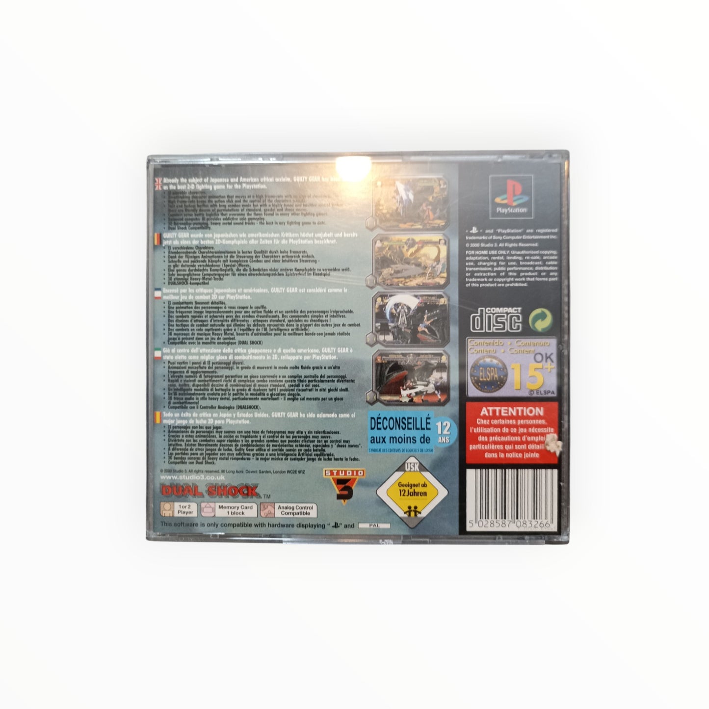 GUILTY GEAR playstation 1 (PS1)