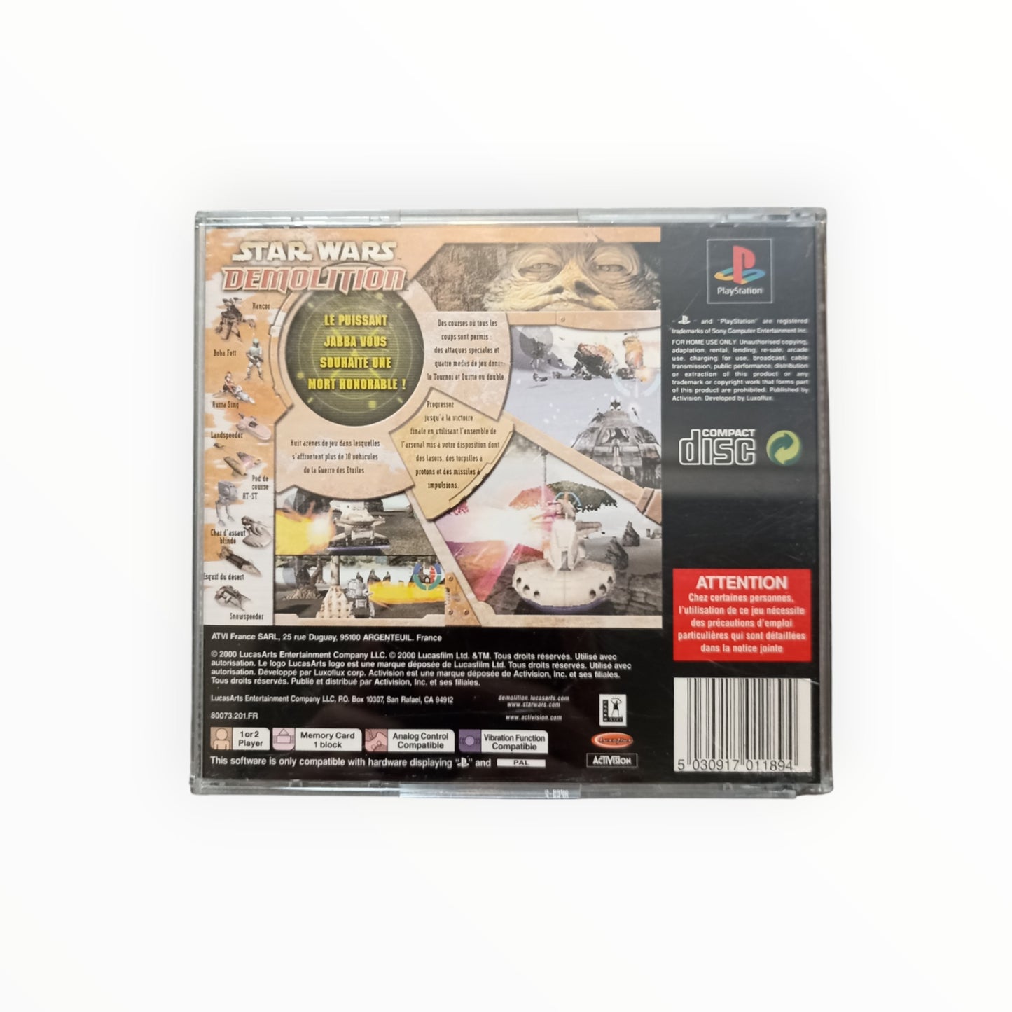 STAR WARS DEMOLITION playstation 1 (PS1)