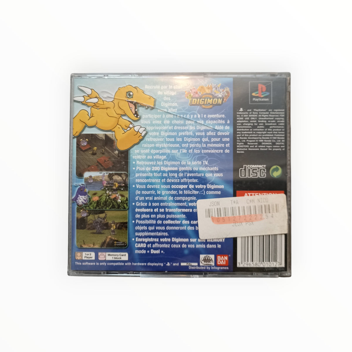 DIGIMON WORLD playstation 1 (PS1)