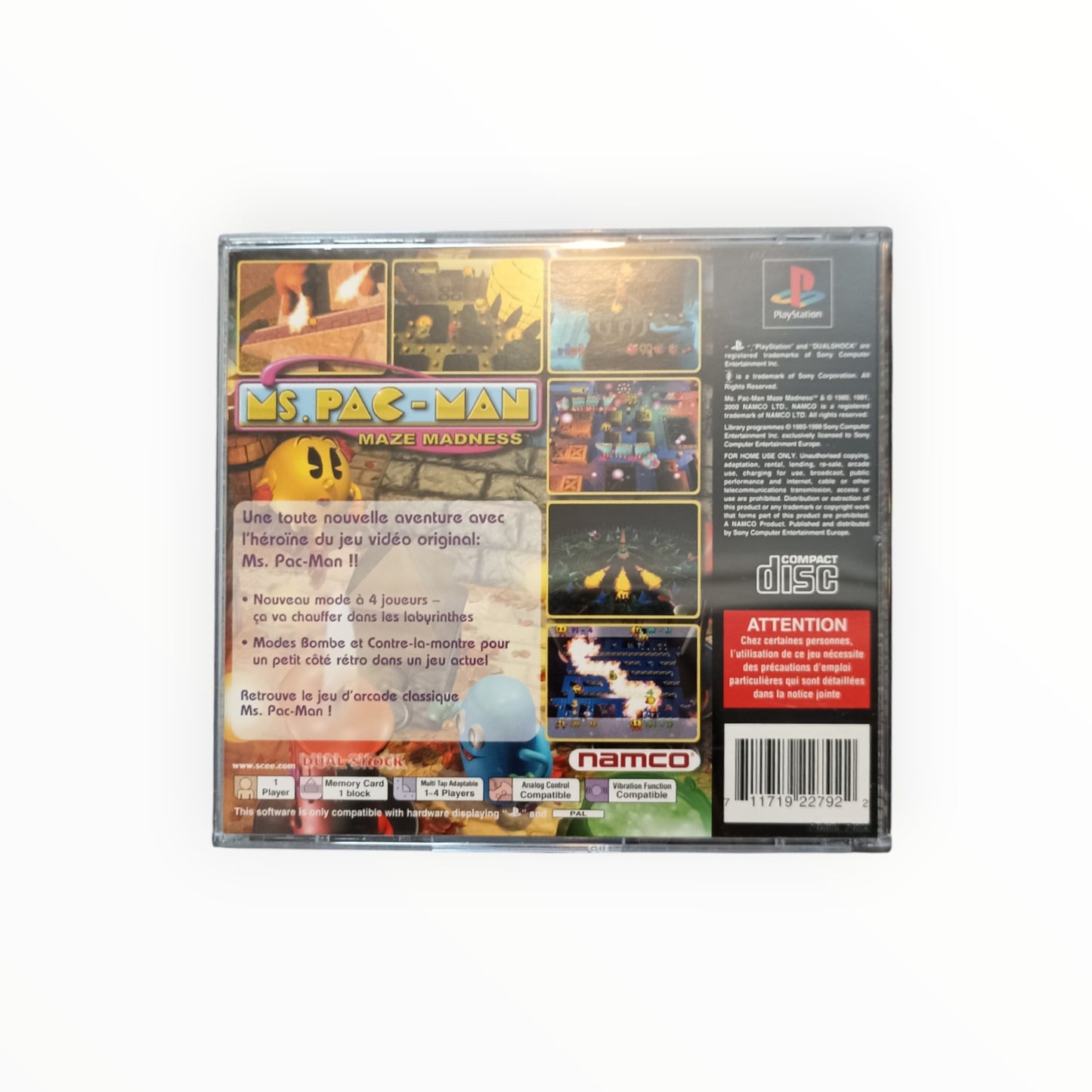 MS PACMAN MAZE MADNESS playstation 1 (PS1)
