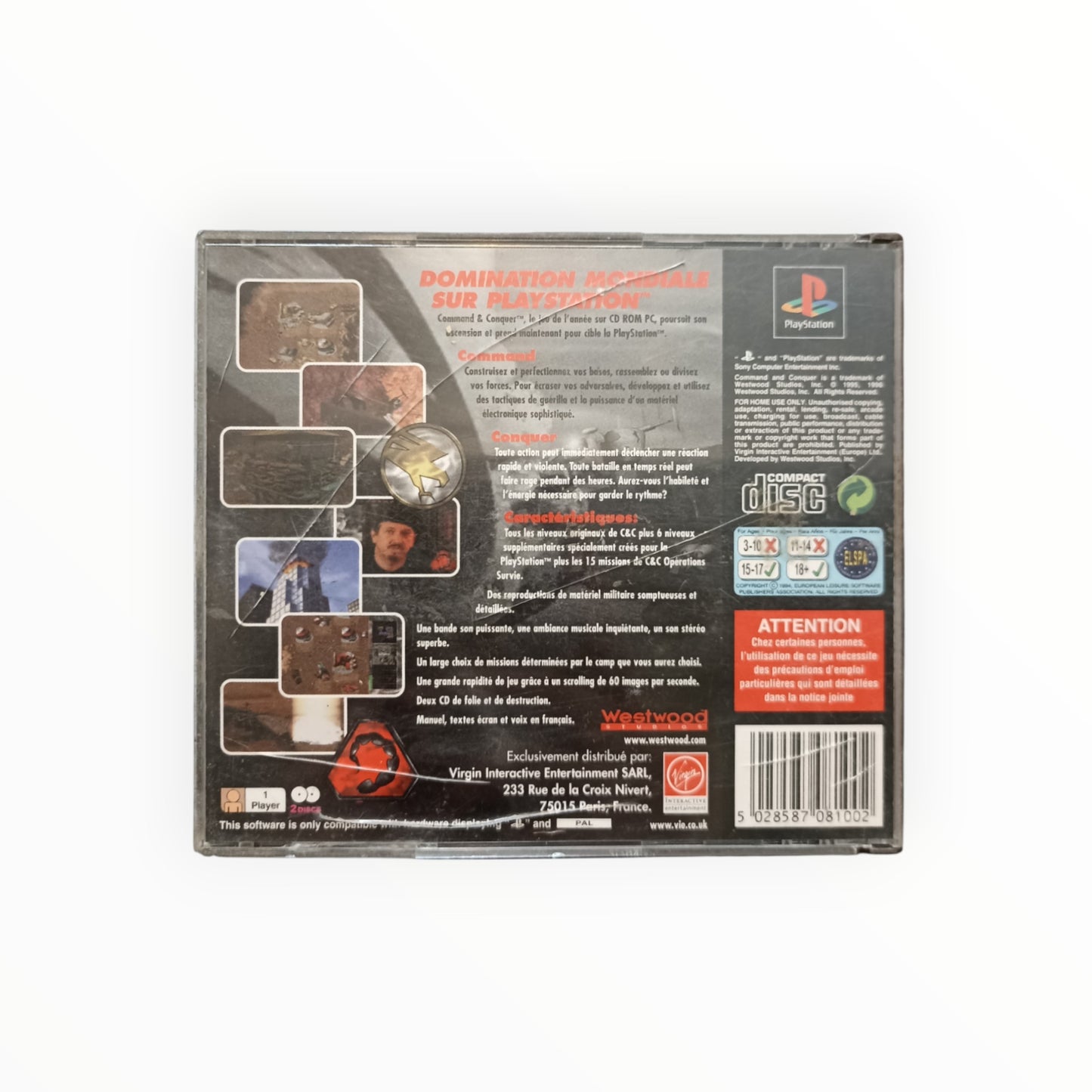 COMMAND & CONQUER playstation 1 (PS1)