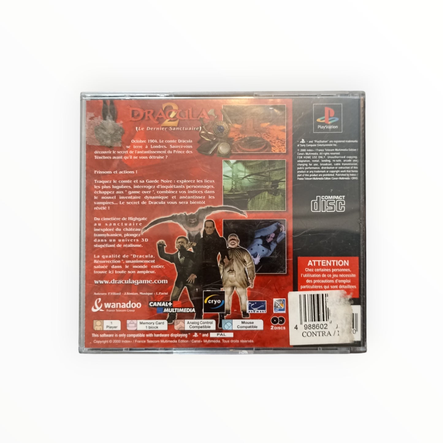 DRACULA 2 LE DERNIER SANCTUAIRE playstation 1 (PS1)