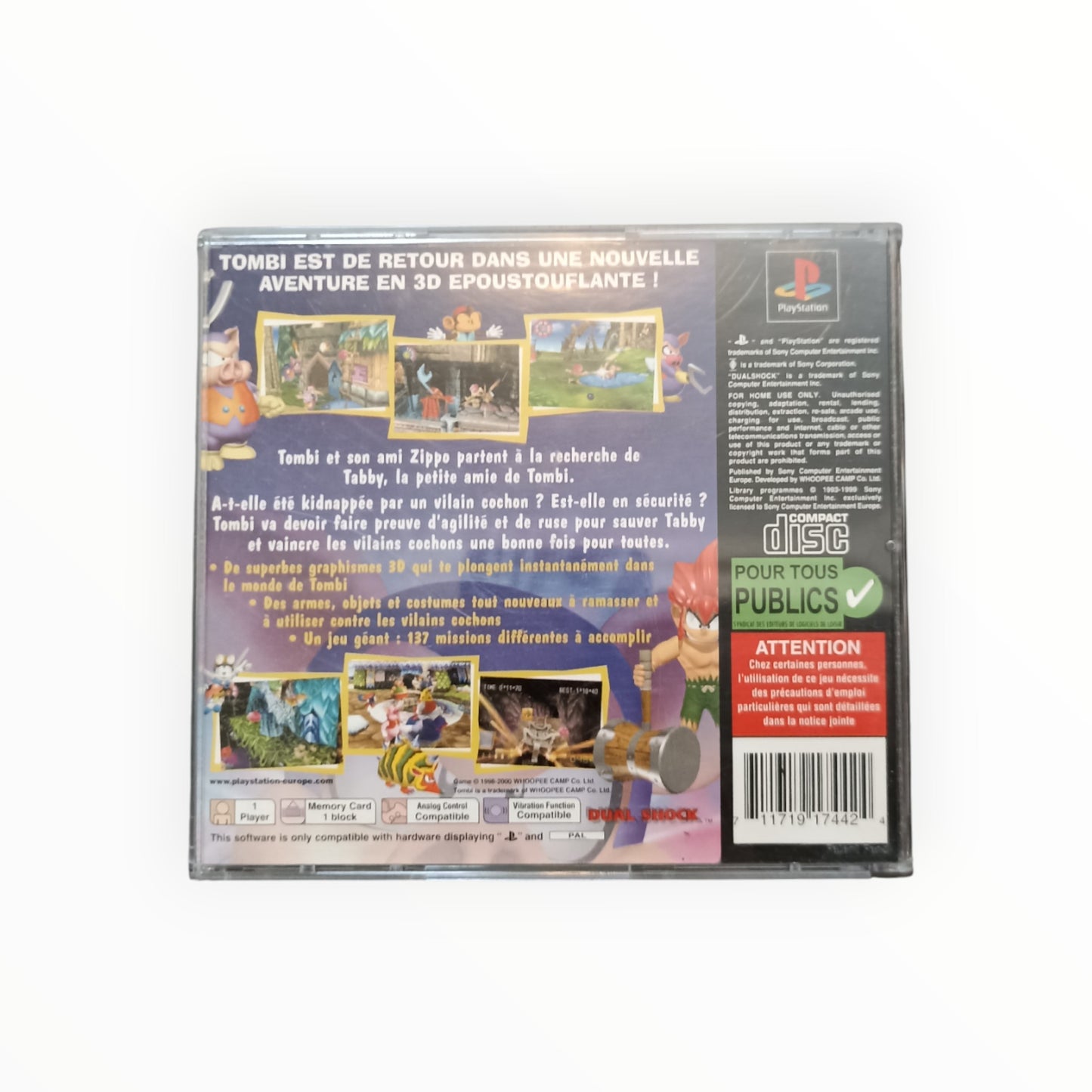 TOMBI 2 playstation 1 (PS1)