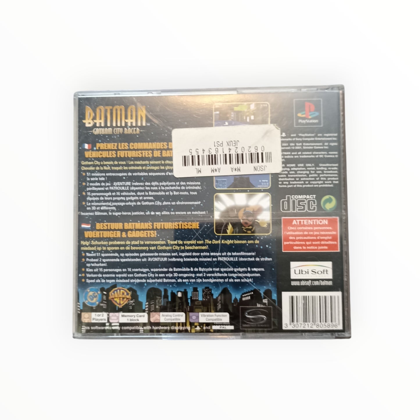 BATMAN GOTHAM CITY RACER playstation 1 (PS1)