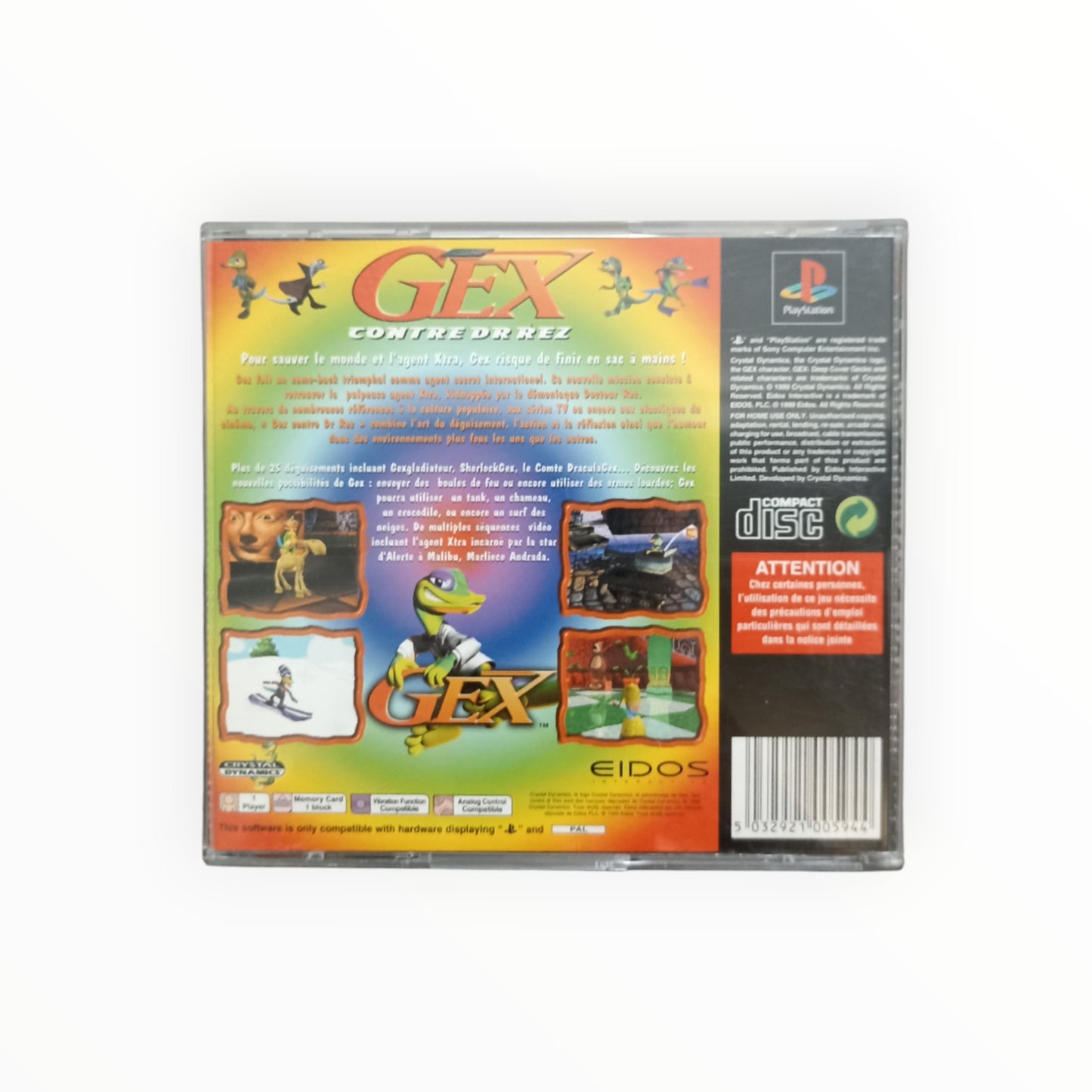 GEX CONTRE DR REZ playstation 1 (PS1)