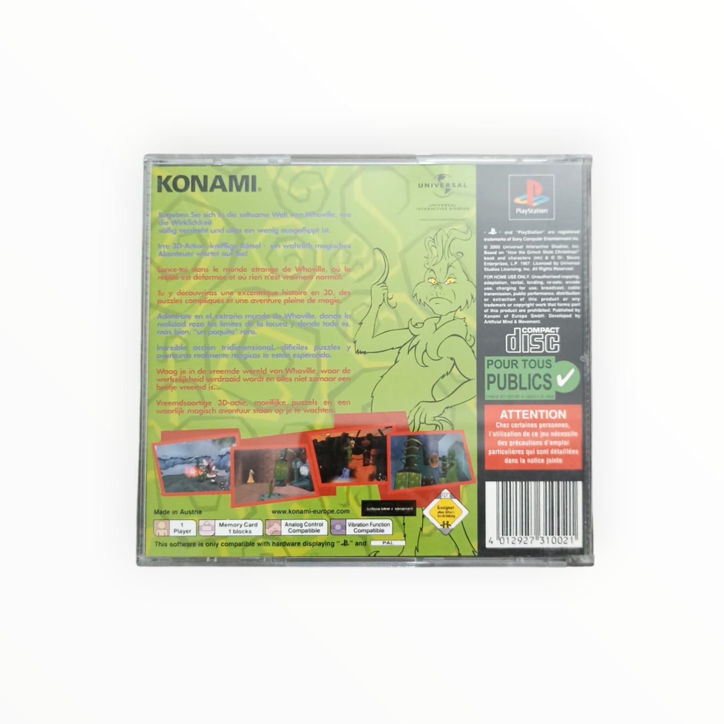 THE GRINCH playstation 1 (PS1)