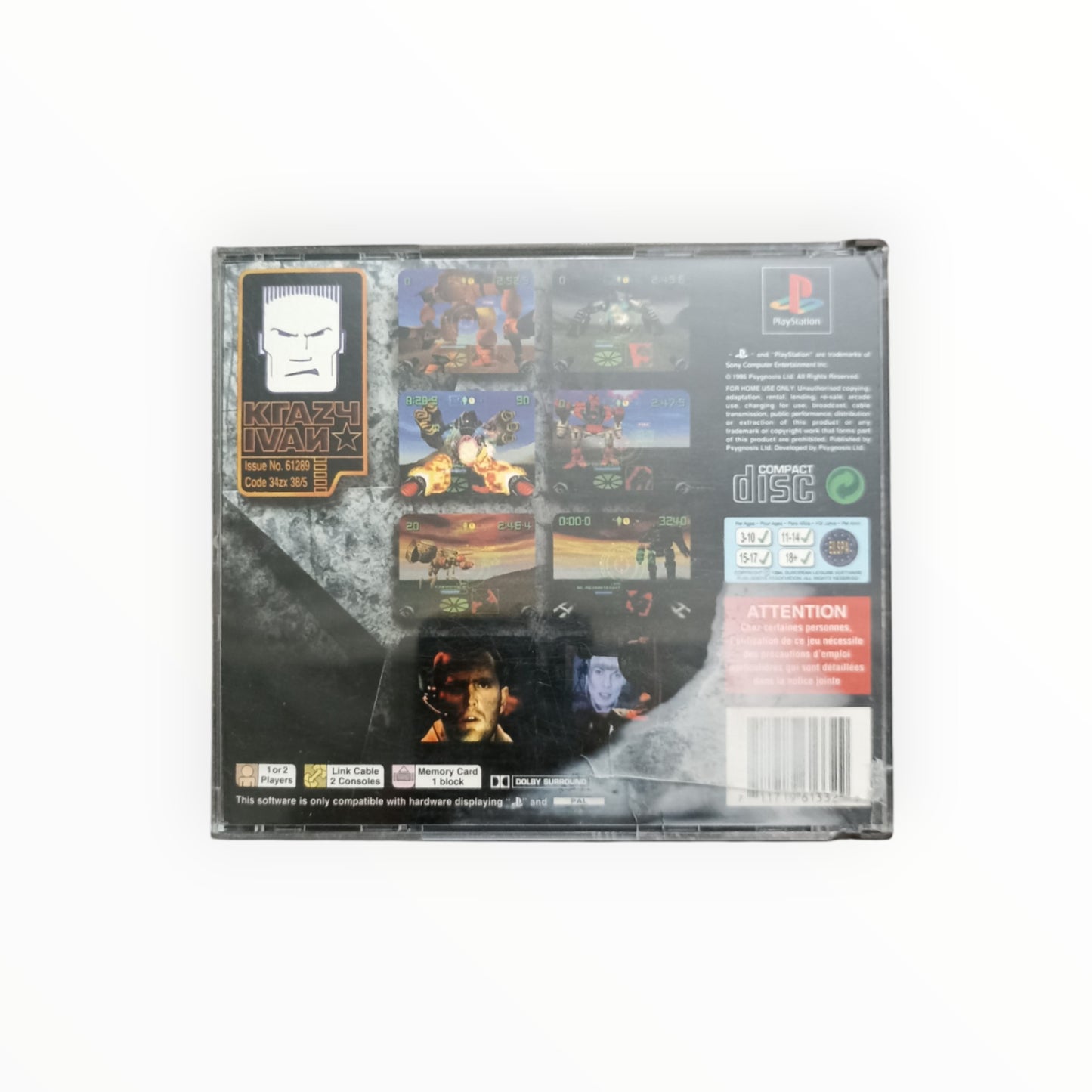 KRAZY YVAN playstation 1 (PS1)