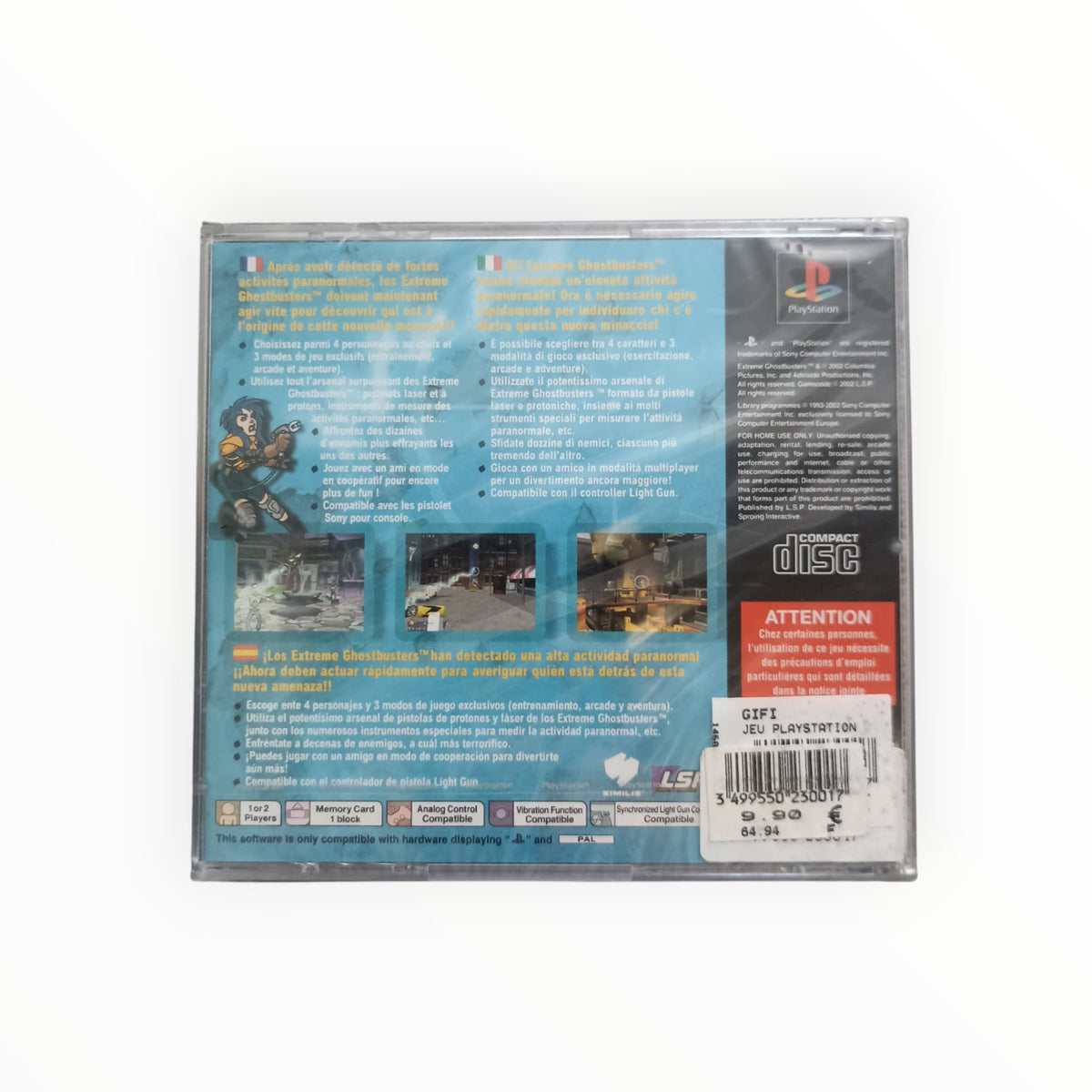 EXTREME GHOSTBUSTERS THE ULTIMATE INVASION playstation 1 (PS1) neuf sous blister