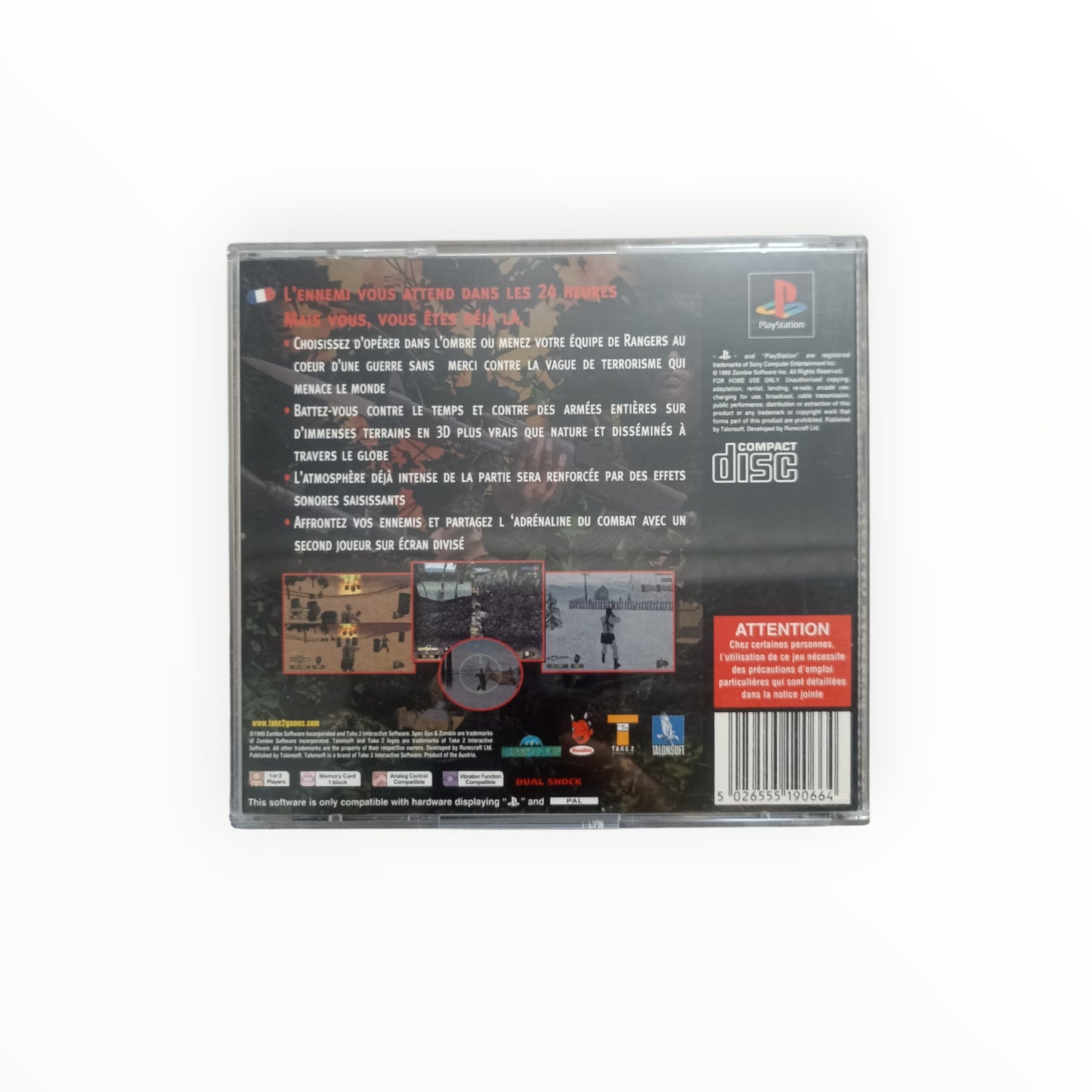 Spec Ops: Stealth Patrol – PlayStation 1 (PS1) – Complet