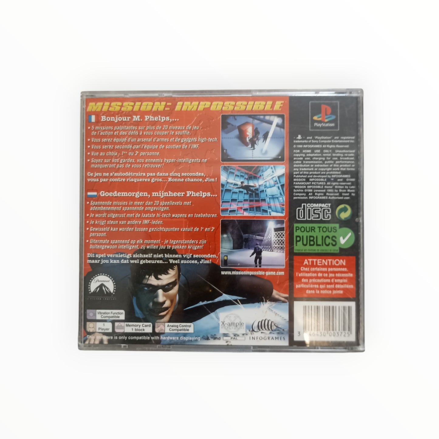 MISSION IMPOSSIBLE playstation 1 (PS1)