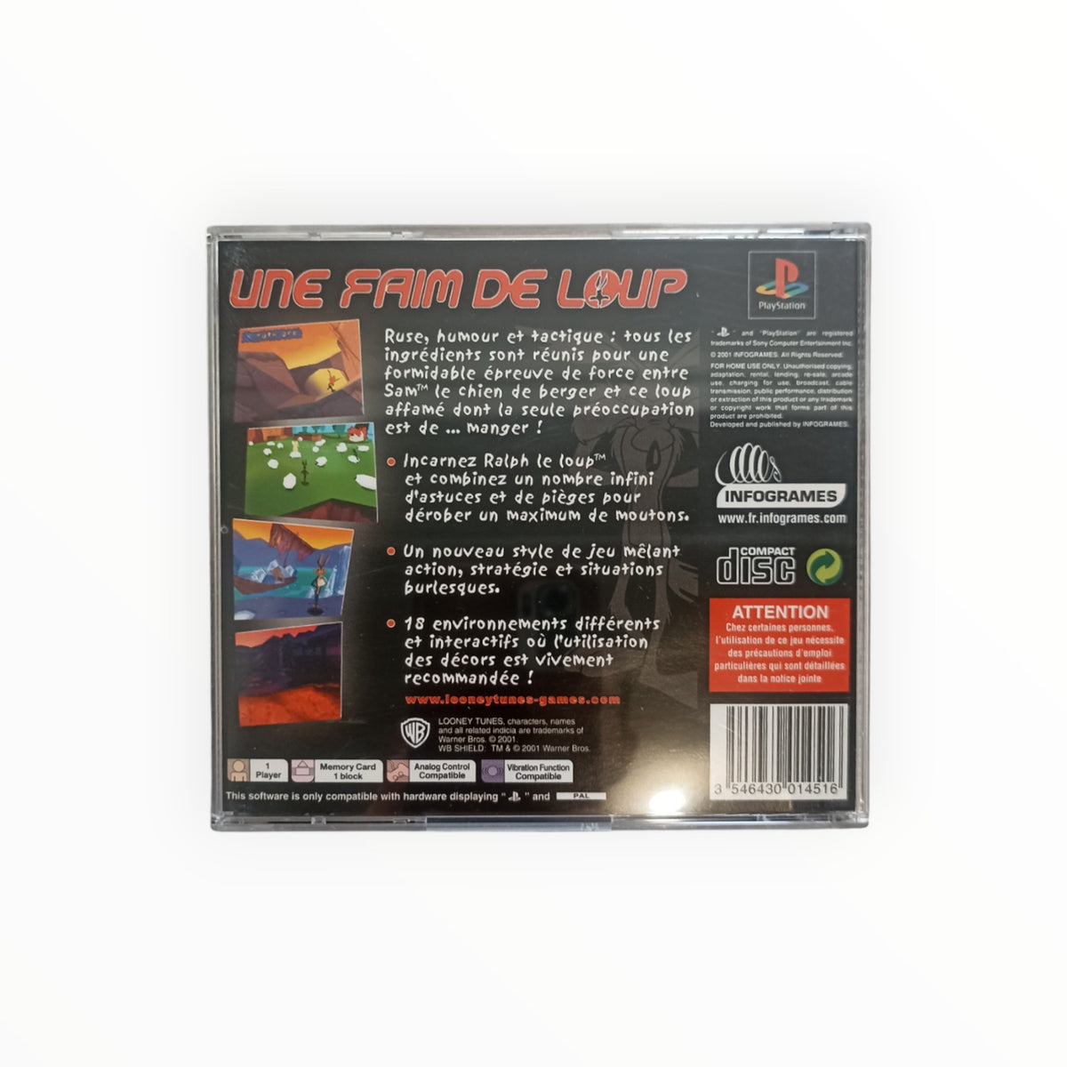 UNE FAIM DE LOUP playstation 1 (PS1)