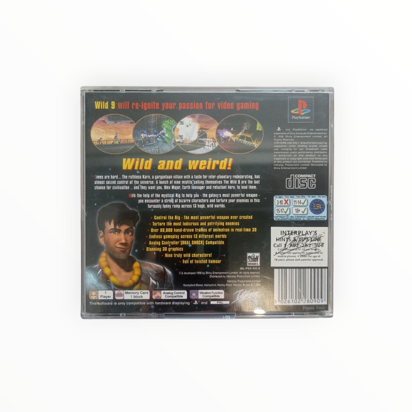 WILD 9 playstation 1 (PS1)