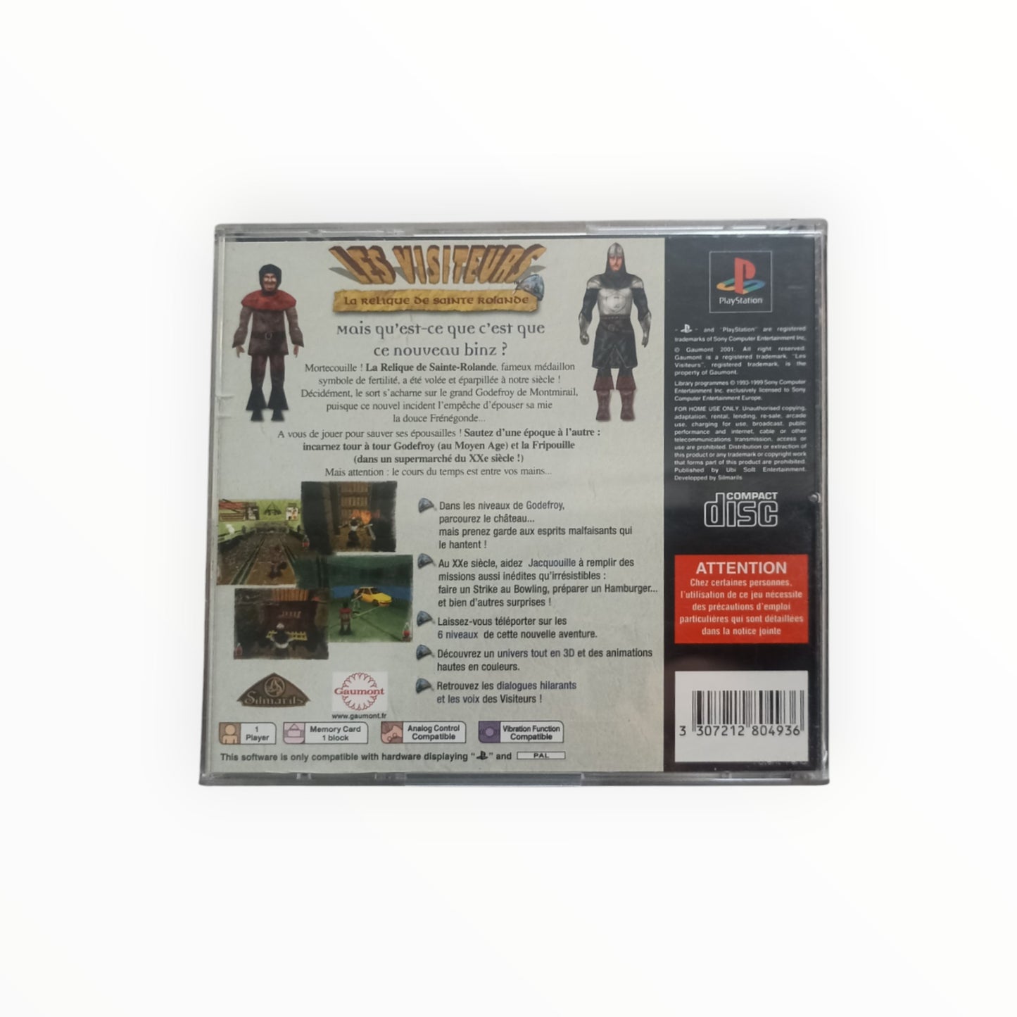 LES VISITEURS playstation 1 (PS1)